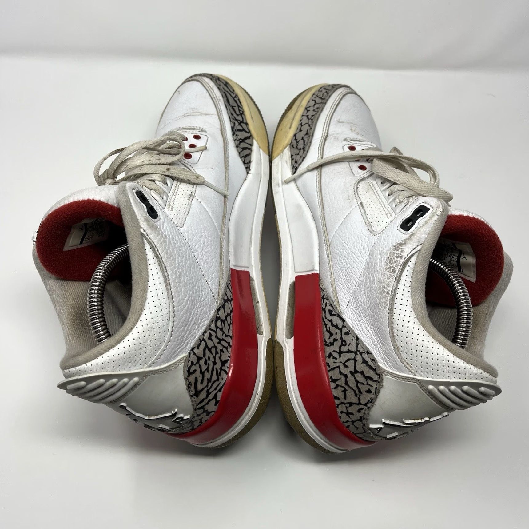 Jordan Brand Nike Air Jordan 3 Retro Hall of Fame Sneaker Mens Size 10.5 White 136064-116 2018 Shoes Leather Retro 3 Jordan Size ONE SIZE - 7 Thumbnail