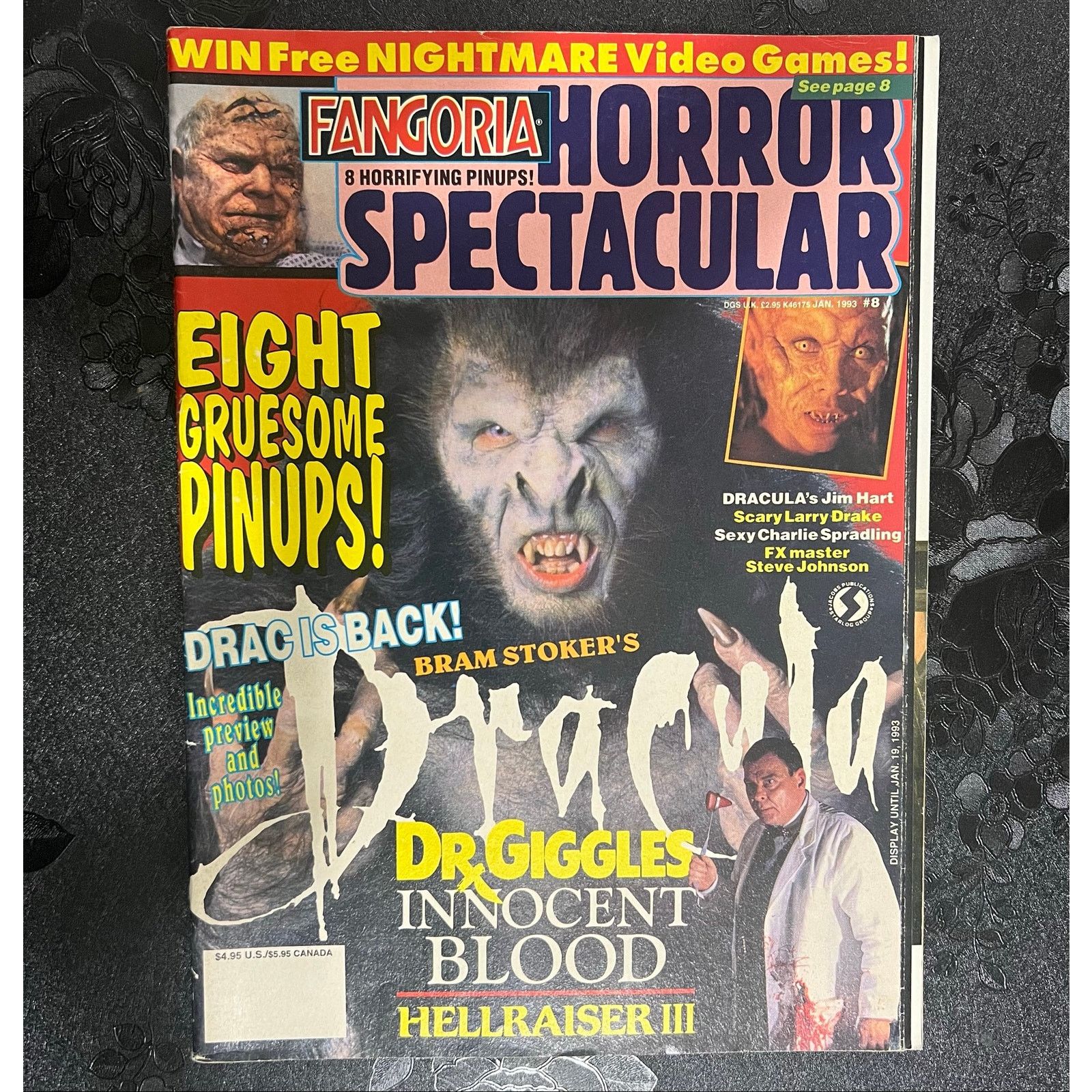 Marvel Comics Frangoria Horror Spectacular Magazine # 8 1992 Size ONE SIZE - 1 Thumbnail