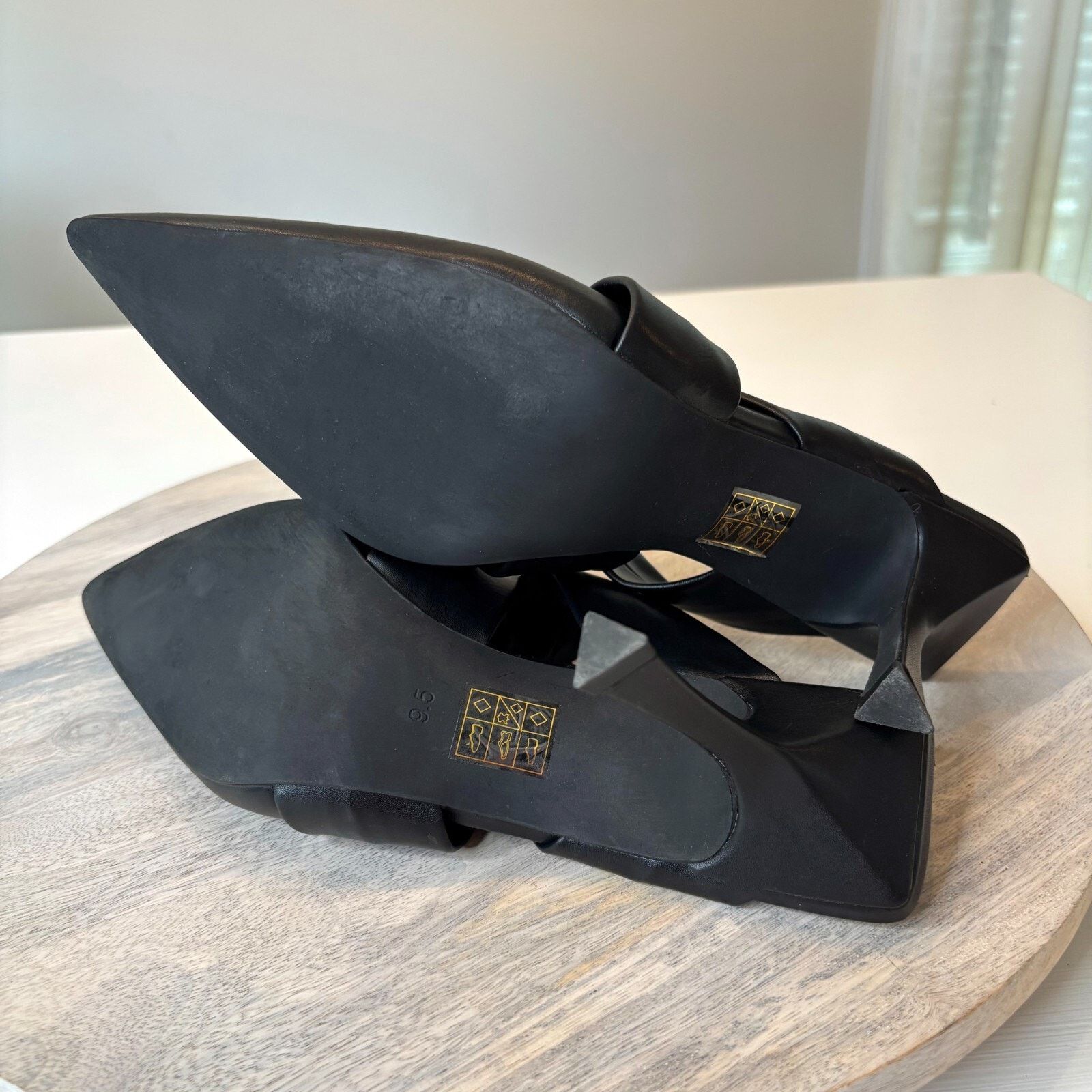 Jeffrey Campbell Jeffrey Campbell Quinbie Black Leather Pumps Heels Size 9.5 Size US 9.5 / IT 39.5 - 9 Thumbnail