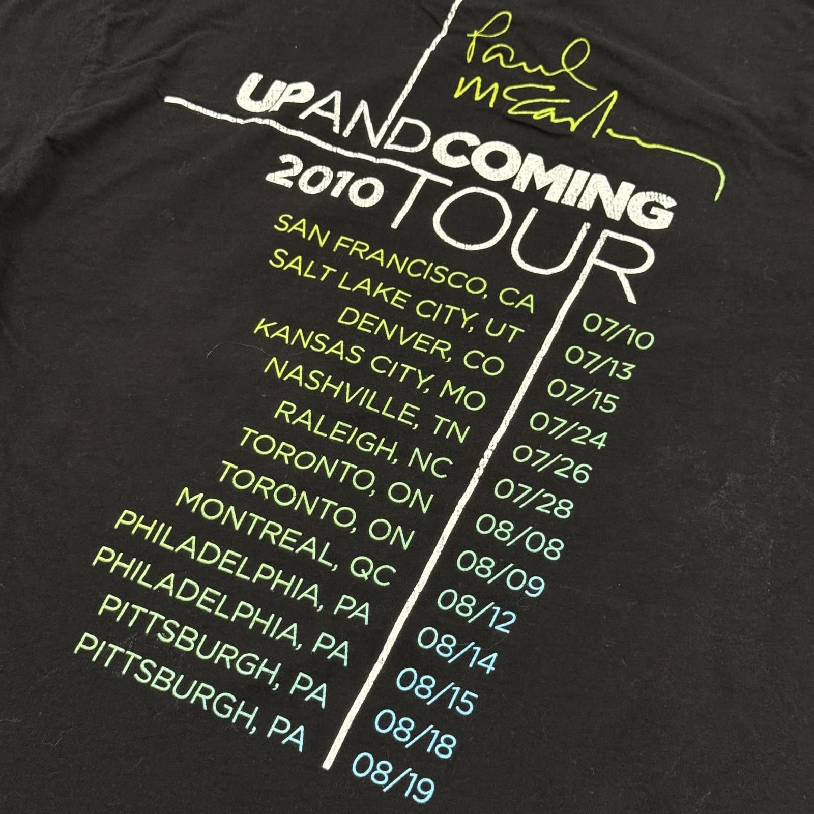 Tultex Paul McCartney Up and Coming Tour T-Shirt Tultex Adult L Size US L / EU 52-54 / 3 - 7 Thumbnail