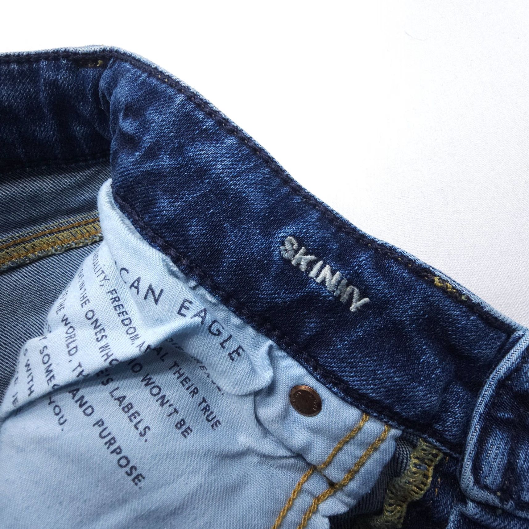 American Eagle Outfitters American Eagle Outfitters Jeans Mens 30 x 30 Slim Dark Wash Denim 5-Pocket Stretch Blue Size US 30 / EU 46 - 7 Thumbnail