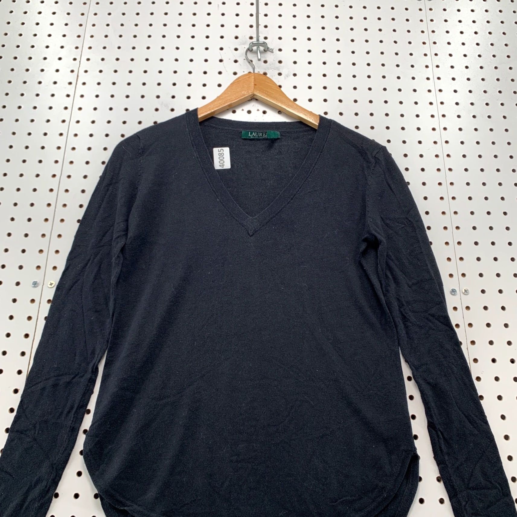 Ralph Lauren LRL Lauren Ralph Lauren Silk Blend Top Womens XS Black Round Neck 18.5x25.5 Size XS / US 0-2 / IT 36-38 - 5 Thumbnail