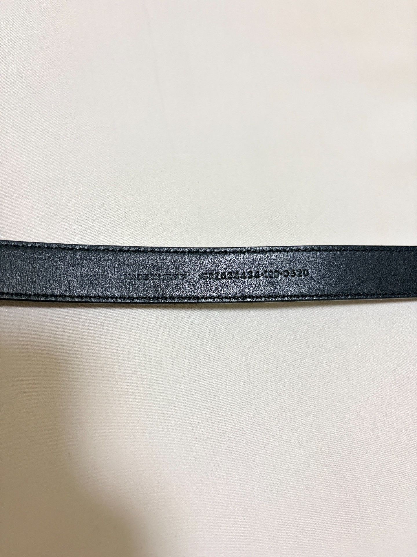 Saint Laurent Paris Saint Laurent SLP Croc Embossed Gold Buckle Belt Size ONE SIZE - 4 Thumbnail