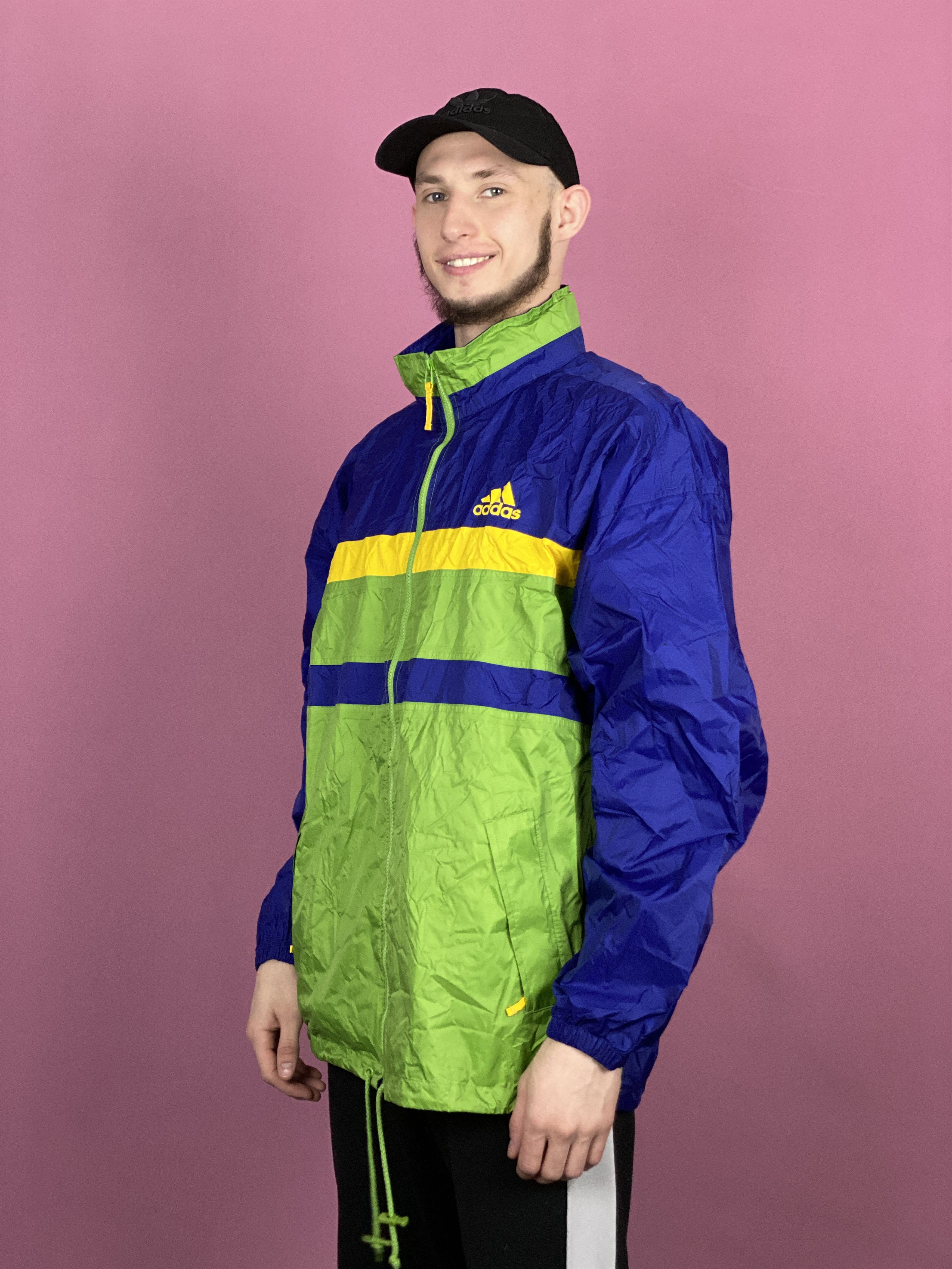 Adidas × Vintage 90s Adidas Vintage Men's Rain Jacket - L Size US L / EU 52-54 / 3 - 2 Thumbnail