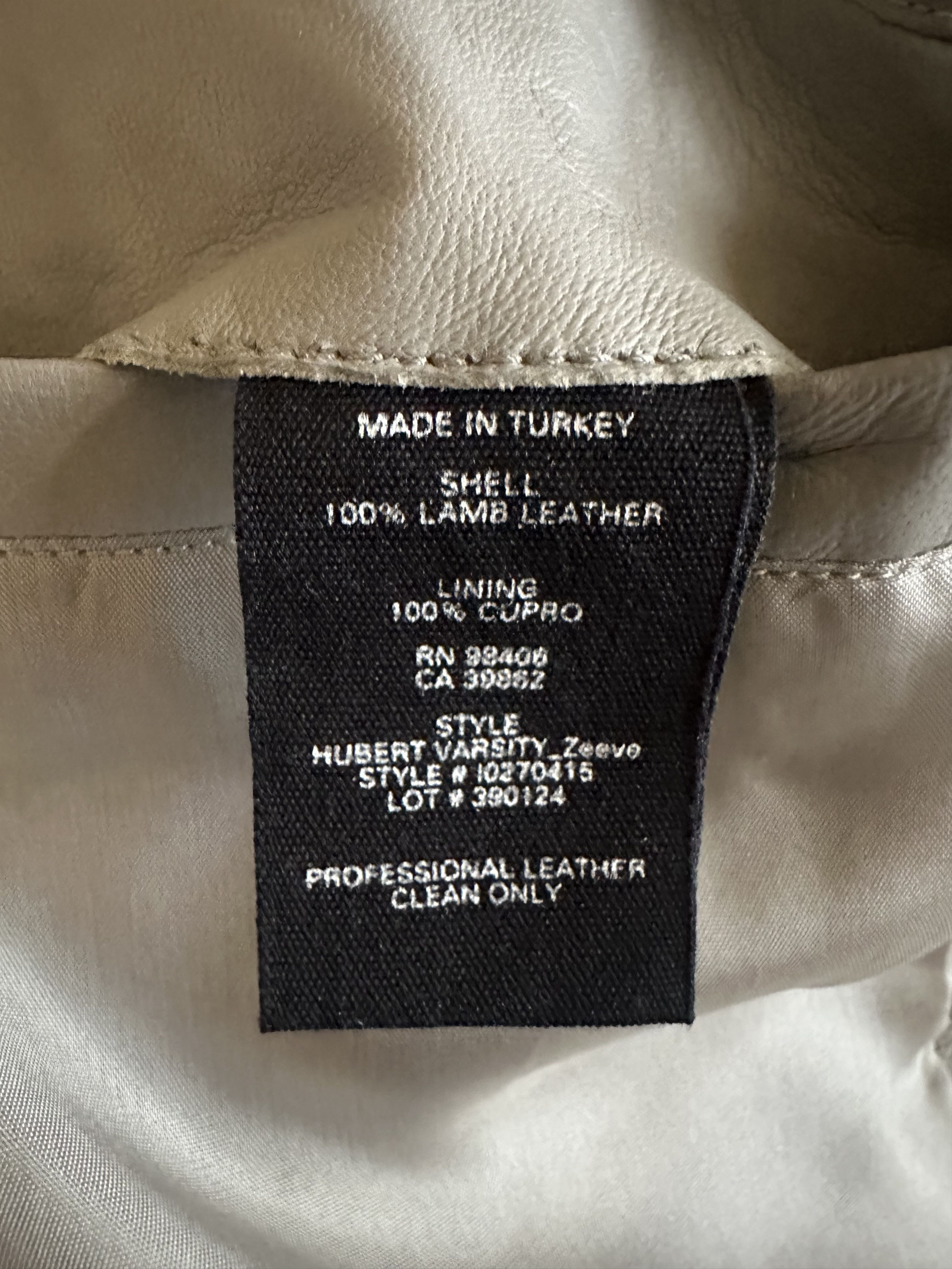 Theory Varsity Bomber Leather Jacket Size US XS / EU 42 / 0 - 15 Thumbnail