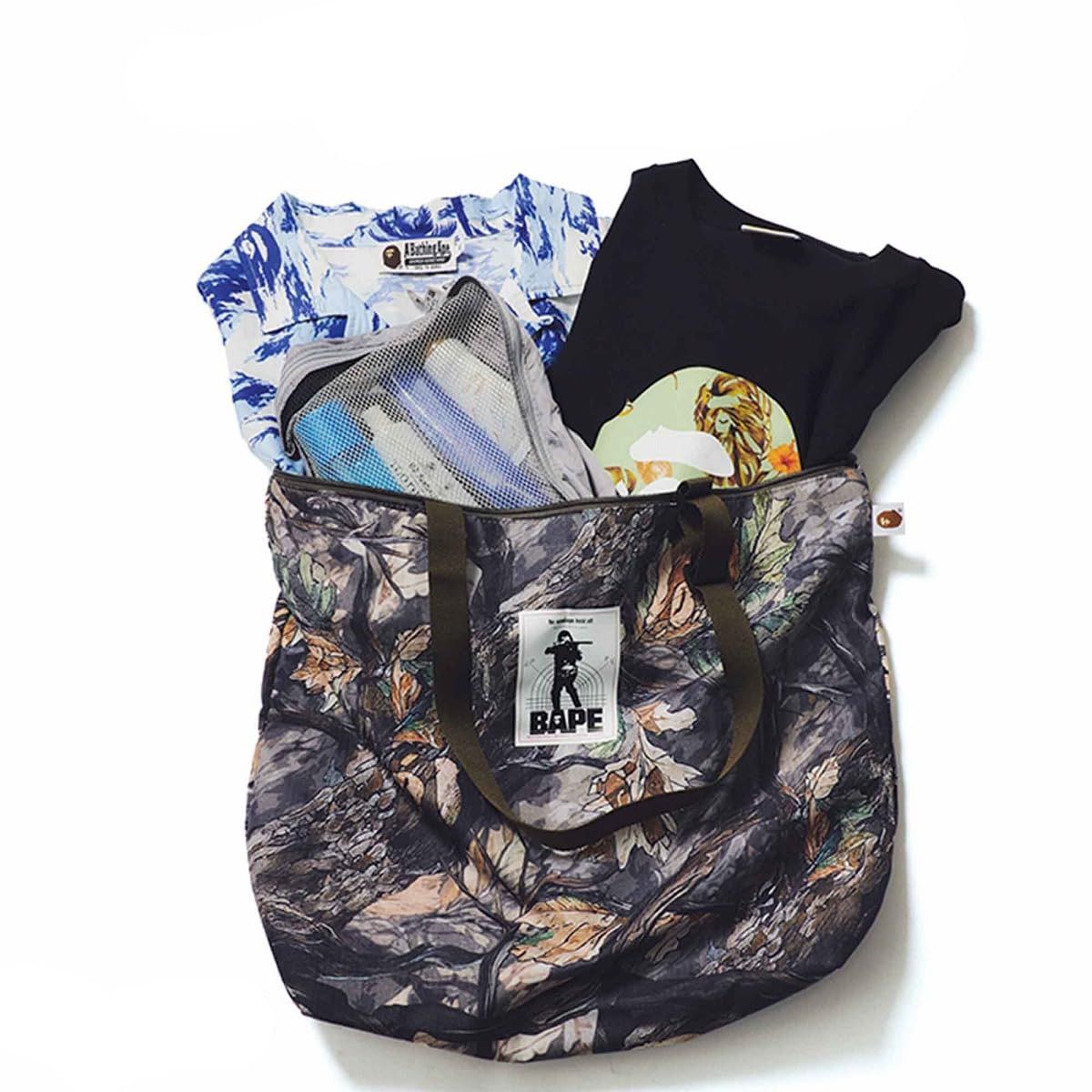 Bape ️‍🔥 NEW BAPE SHOULDER TOTE BAG Logo Tree Edge Camo Ape Head Size ONE SIZE - 5 Thumbnail