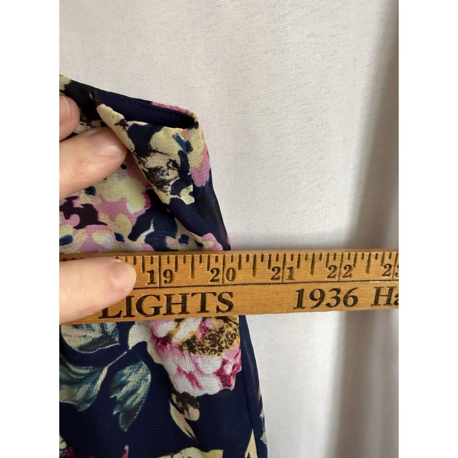 Vintage Doe & Rae Women's 2XL Navy Floral Tank Top Cottage Core Coquette Dainty Feminine Size XXL / US 16-18 / IT 52-54 - 5 Thumbnail