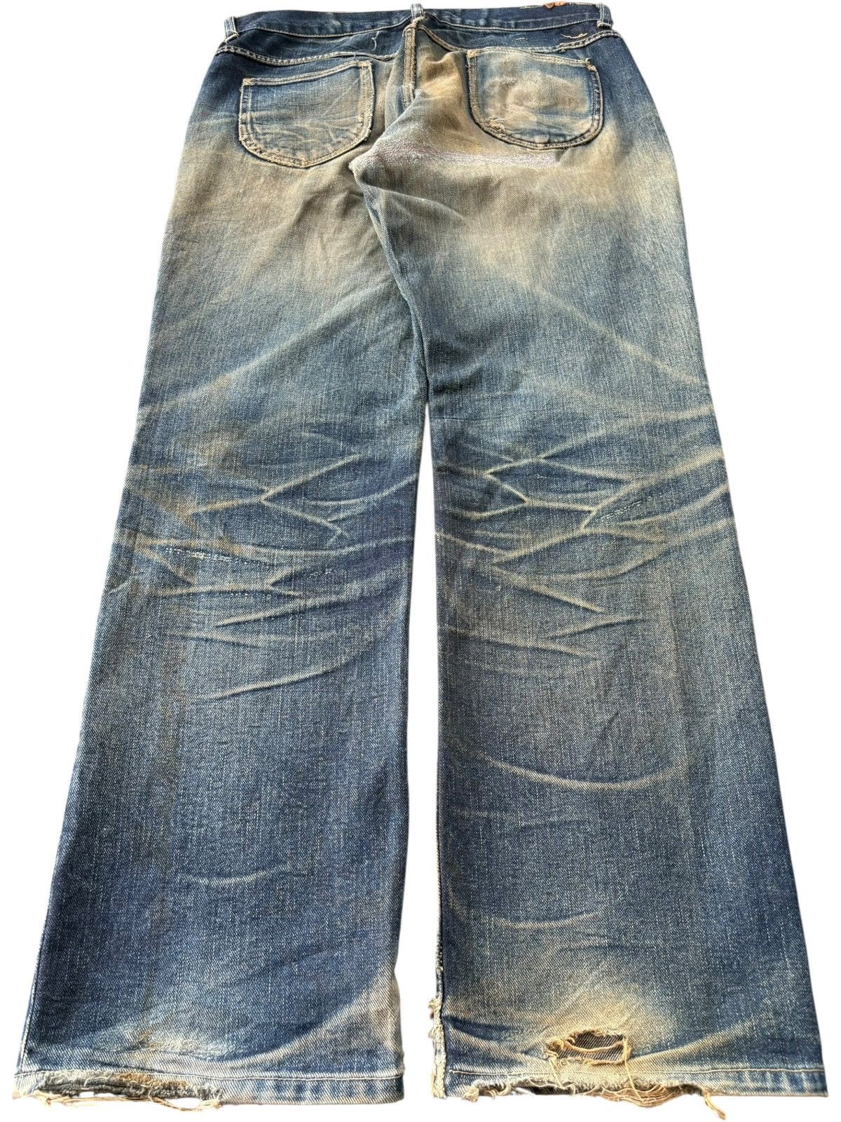 Denime Vintage Japanese Denime Rusty Mud Wash Baggy Jeans Size US 34 / EU 50 - 2 Thumbnail
