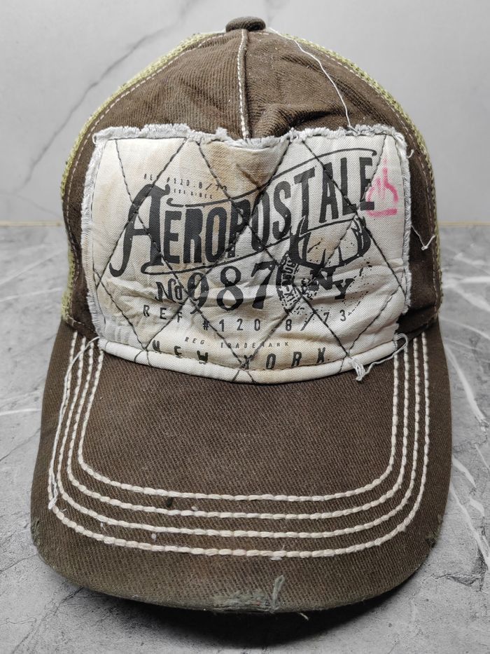Aeropostale Vintage Aeropostale Distressed Style Trucker Cap Hat Size ONE SIZE - 2 Thumbnail