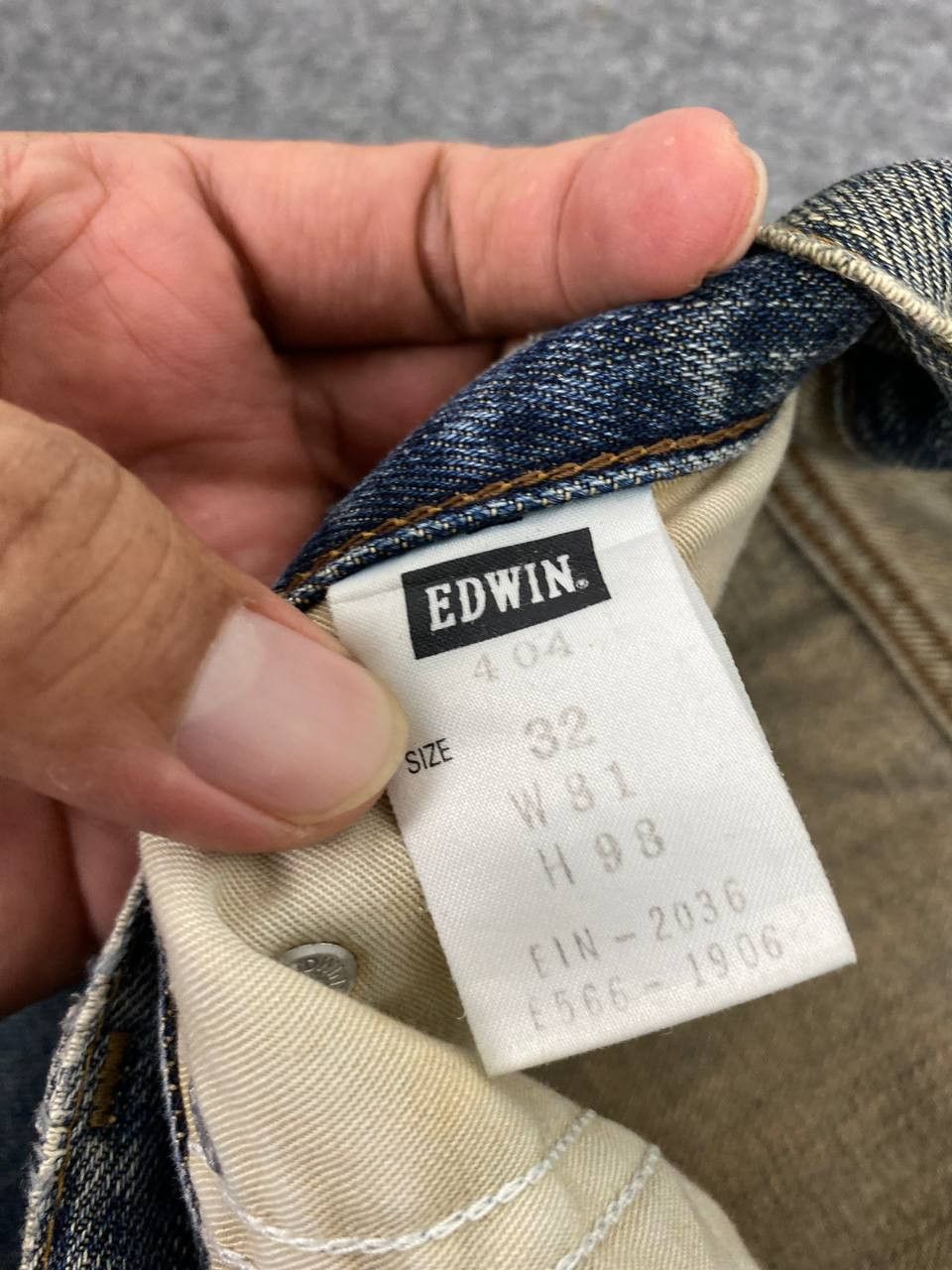 Edwin vintage edwin 404 japan denim nice design Size US 34 / EU 50 - 13 Thumbnail