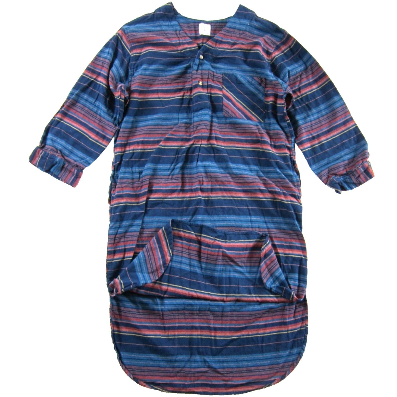 Vintage Andrew Scott Blue Stripe Pajama Night Sleep Shirt Men L Size US L / EU 52-54 / 3 - 4 Thumbnail