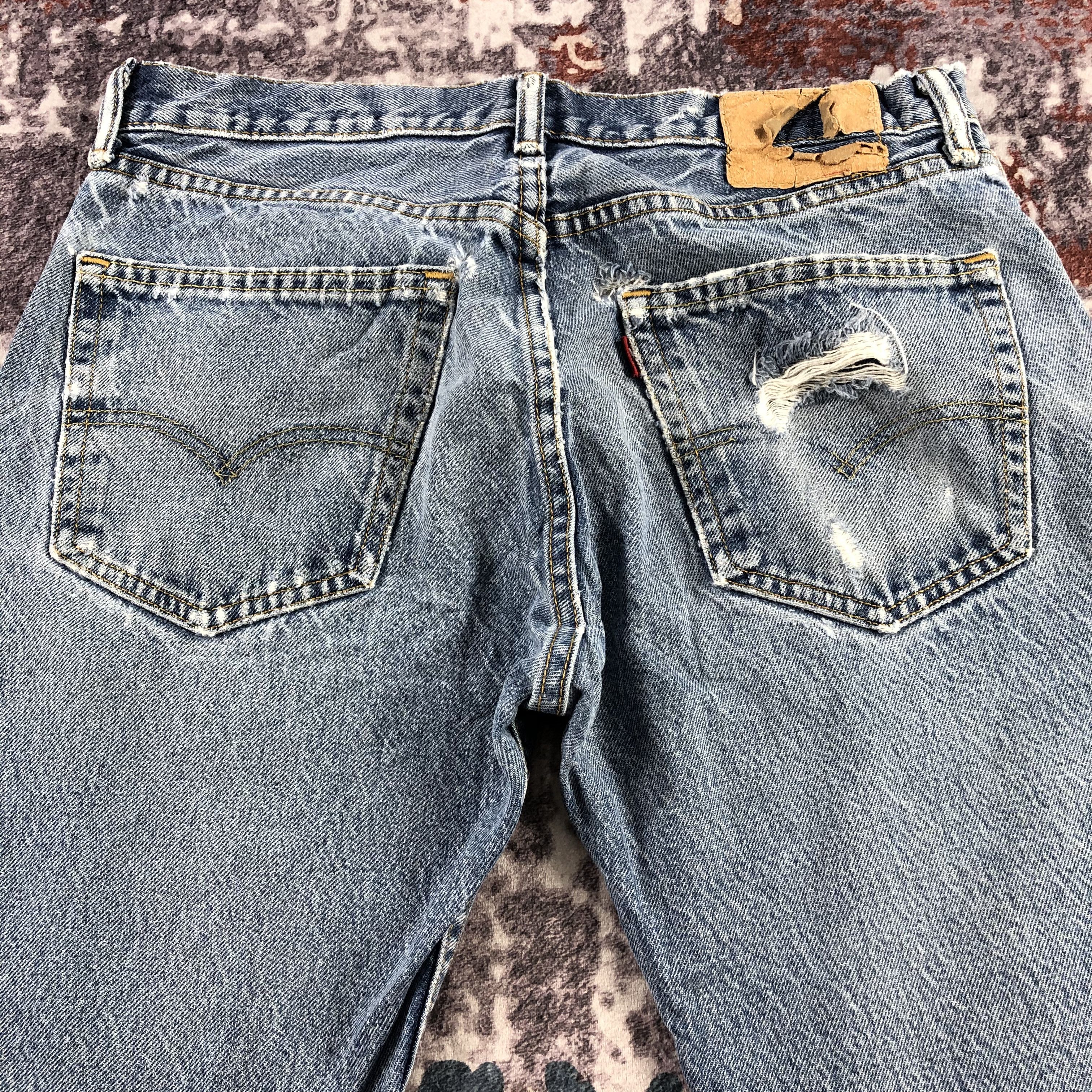 Levi's × Vintage Vintage Blue Wash Levis 505 Jeans-JM3076 Size US 33 - 5 Thumbnail
