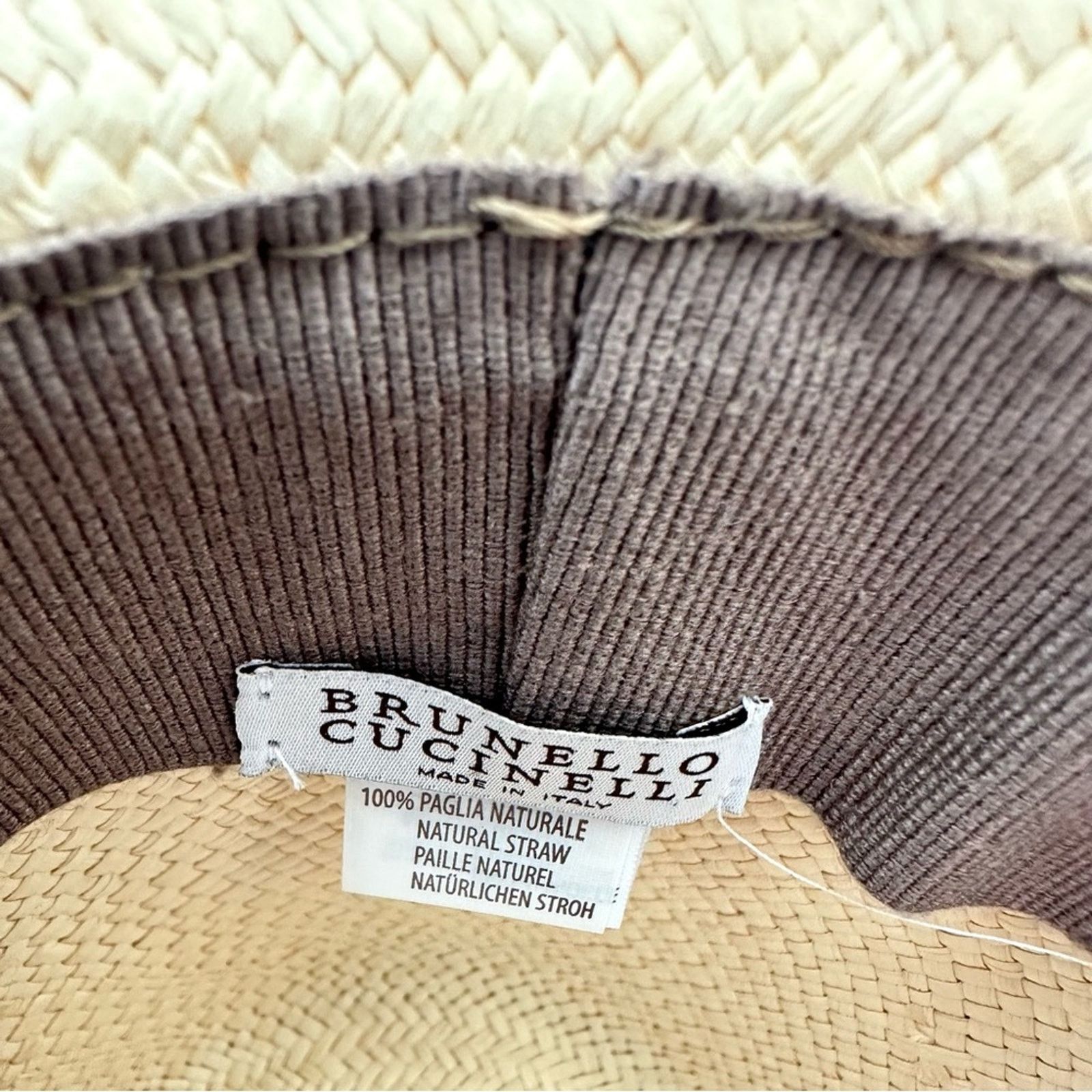 Brunello Cucinelli NEW!!! Brunello Cucinelli straw hat Retail 1450$ Authentic Size ONE SIZE - 3 Thumbnail