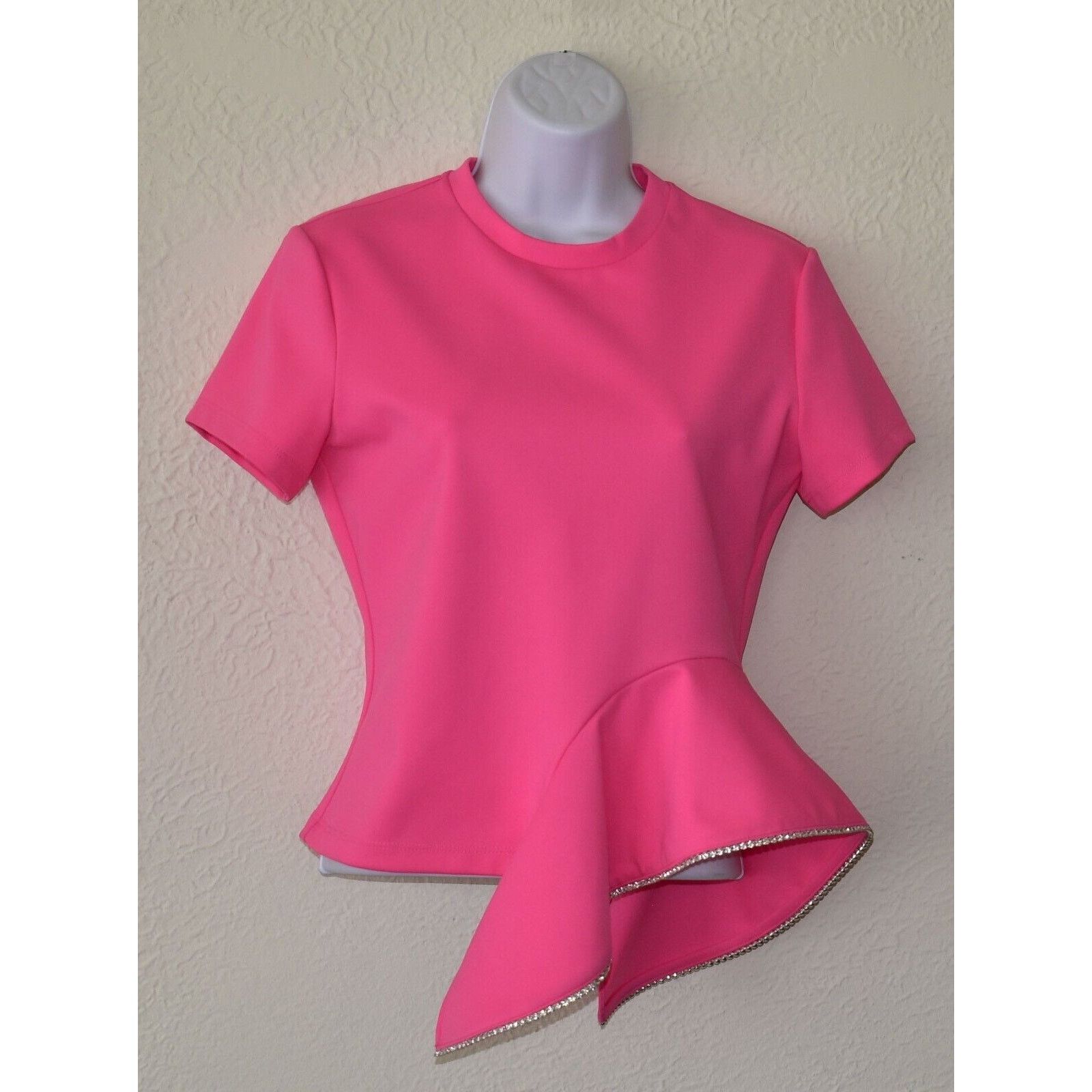 Area C0 NEW AREA BY BARNEY'S NEW YORK Crystal Bottom Trim Top S Size S / US 4 / IT 40 - 3 Thumbnail
