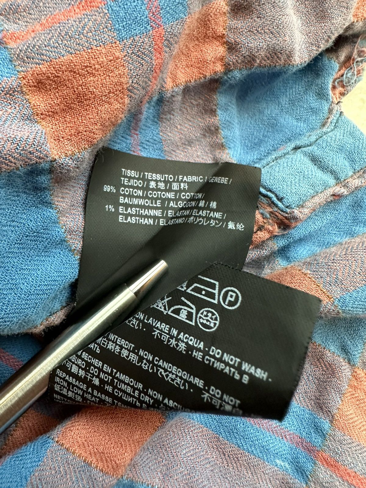 Saint Laurent Paris SS16 Saint Laurent‘ surf sound’ raw hem bleached flannel Size US L / EU 52-54 / 3 - 24 Thumbnail