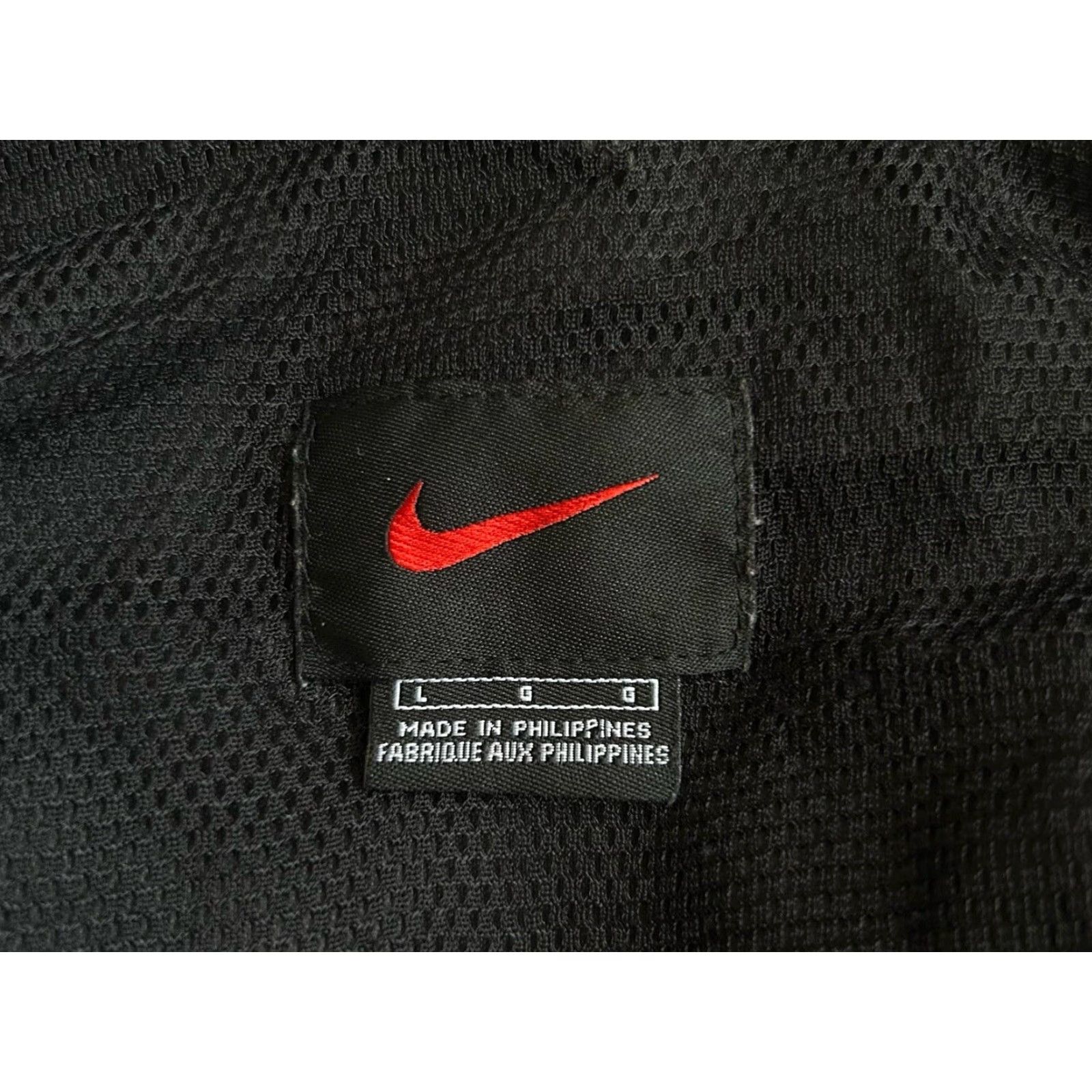 Nike VINTAGE Nike Jacket 1/2 Zip Anorak Mens Large 90s Black White Embroidered Swoosh GUC Size US L / EU 52-54 / 3 - 6 Thumbnail