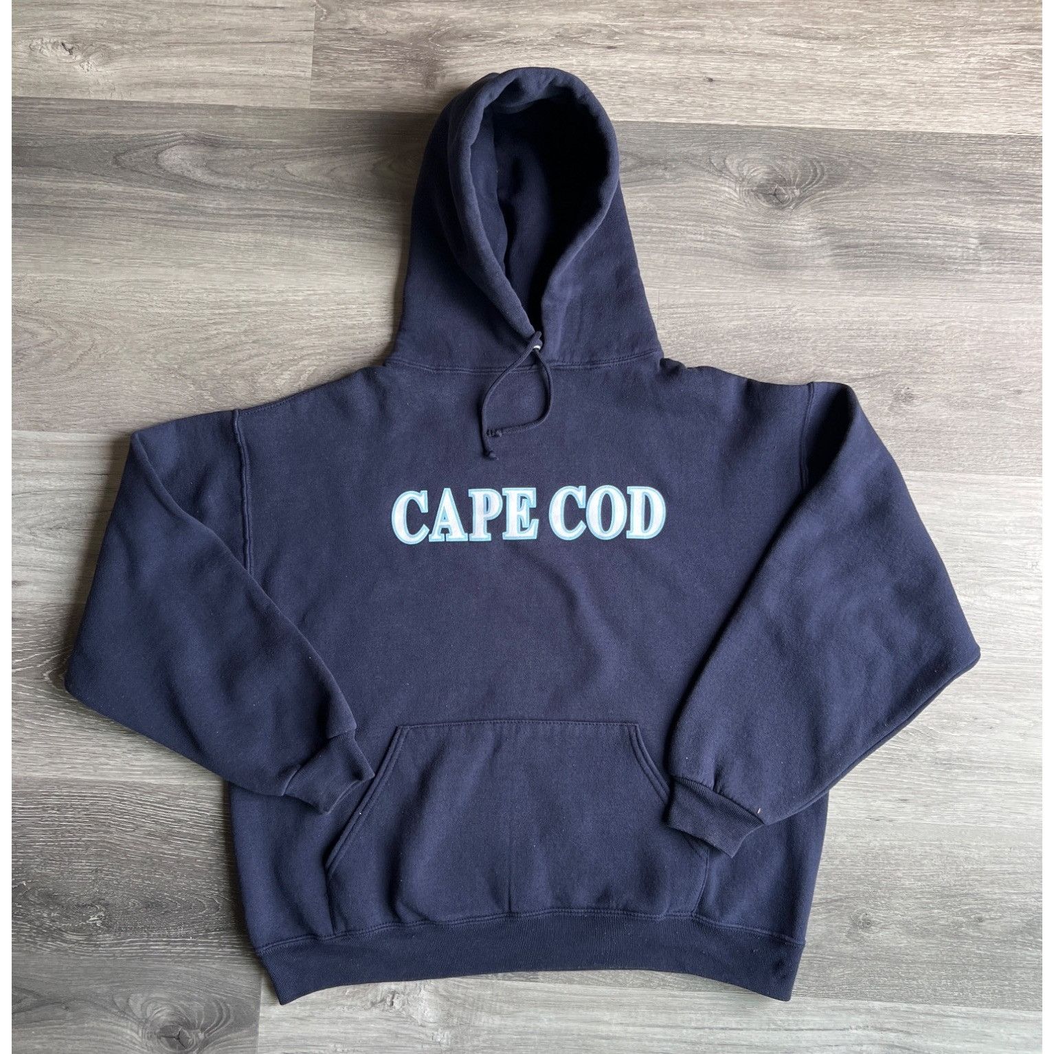 Jerzees Vintage Cape Cod Navy Blue Hoodie By Jerzees (early 2000’s) Size US M / EU 48-50 / 2 - 1 Thumbnail