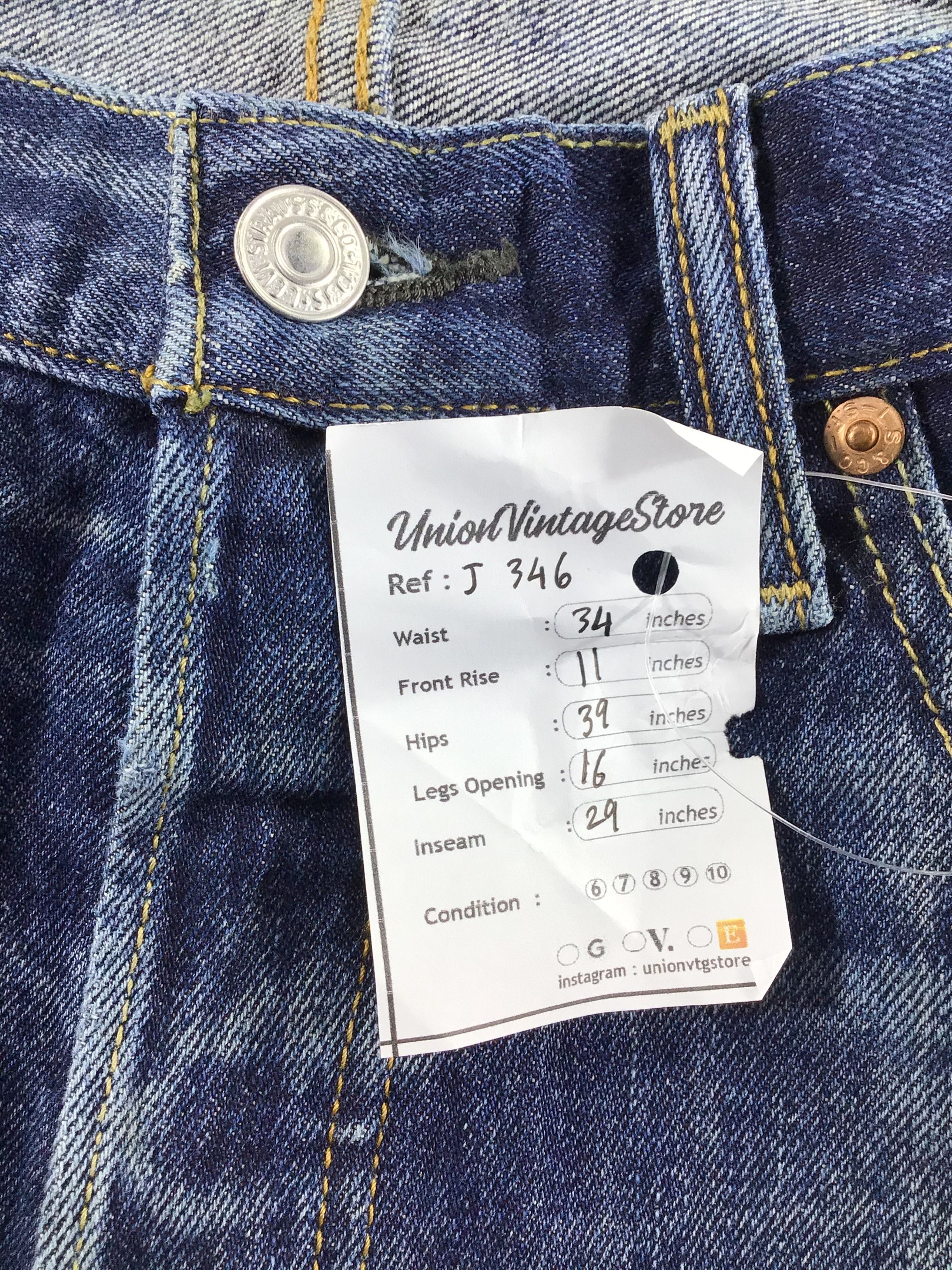 Levi's Levis Vintage 501 Jeans Faded Blue Washed Denim -J346 Size US 34 / EU 50 - 14 Thumbnail