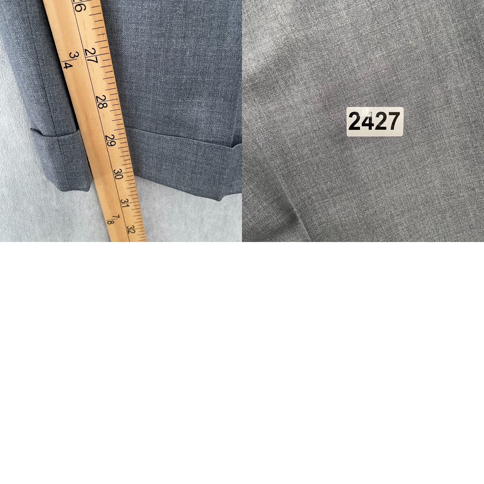 Canali Canali Pants Mens Dress Pants Adult 39 Gray Wool Pleated Trousers Pockets Regular 30" Inseam Zip Dry Clean Only Italy Preowned Size US 39 - 8 Thumbnail