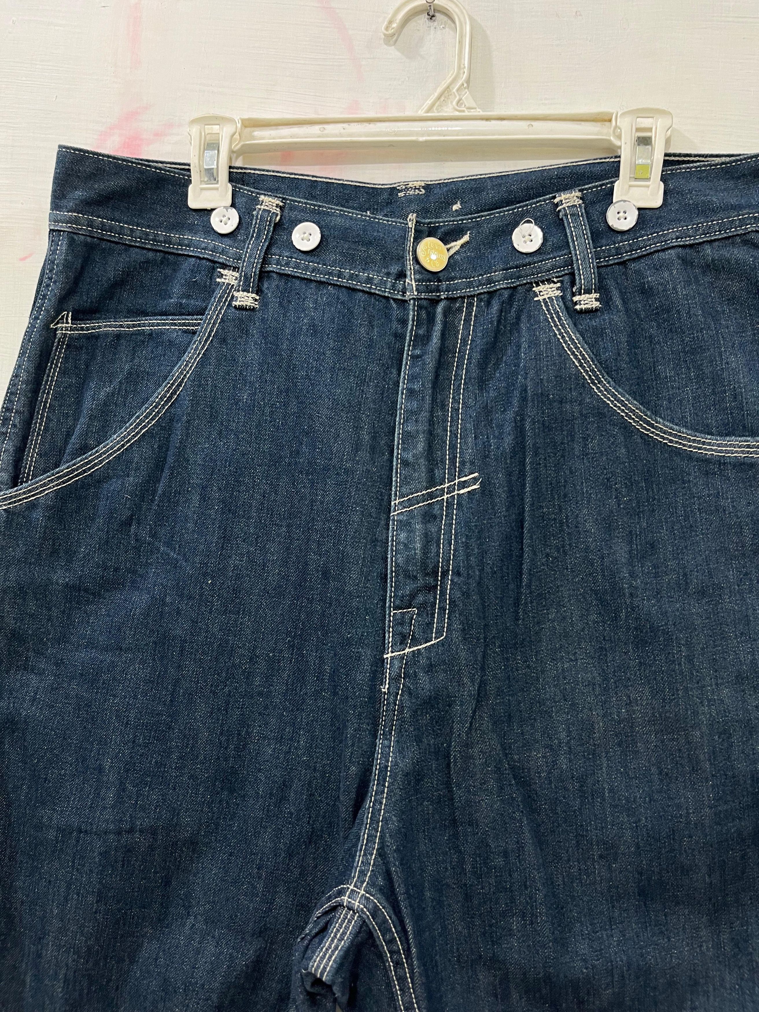 Levi's 💥Rare💥Levis 560 Buckle Jorts Denim Size US 34 / EU 50 - 6 Thumbnail