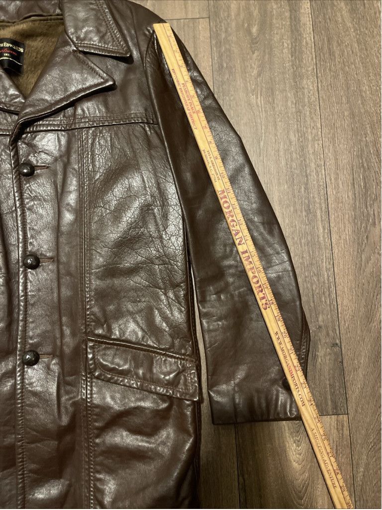 Other Ralph Edward’s Vtg Brown Leather Jacket W/ Faux Fur Inside Size US M / EU 48-50 / 2 - 2 Thumbnail
