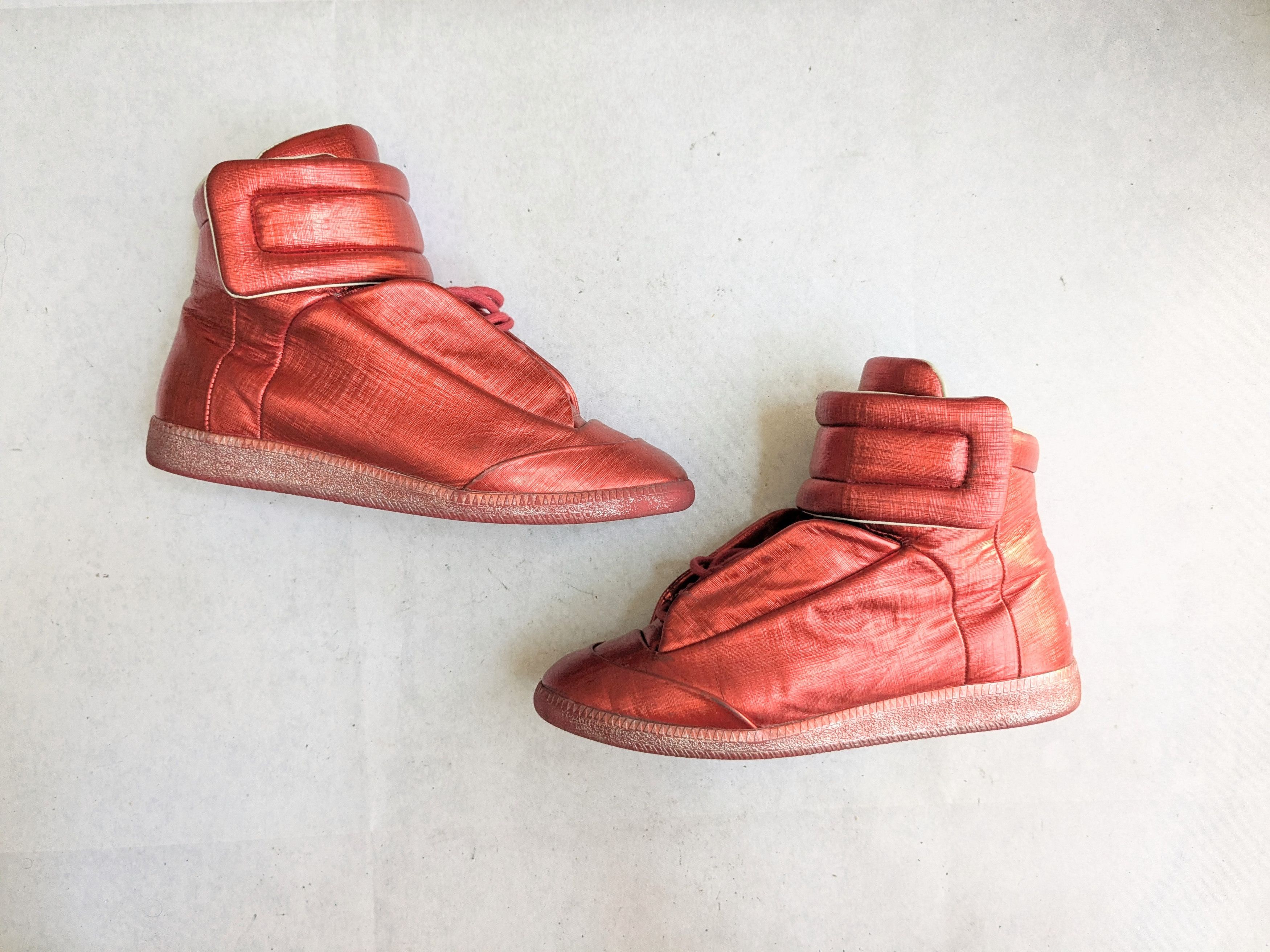 Maison Margiela Red maison margiela future high metallic 8 41 high tops Size US 8 / EU 41 - 1 Thumbnail