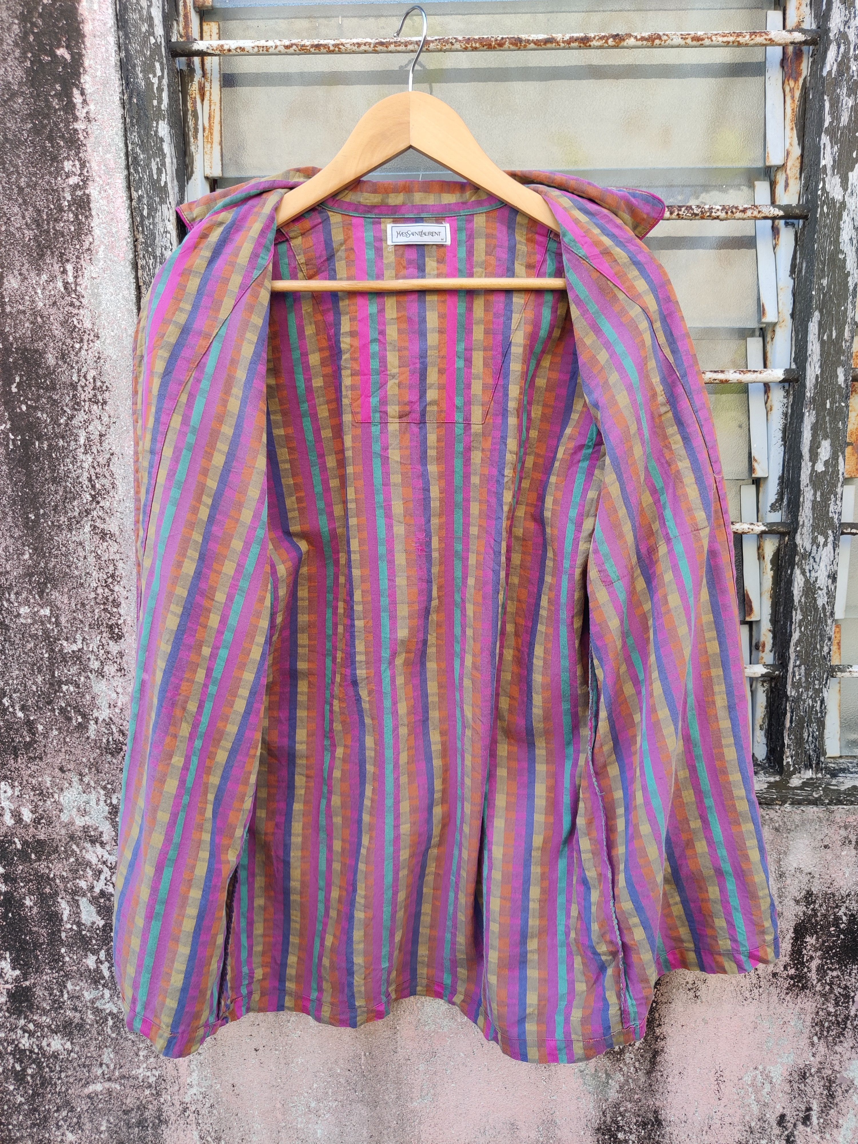 Yves Saint Laurent Vintage Yves Saint Laurent Sleeping Wear Shirt Size M / US 6-8 / IT 42-44 - 8 Thumbnail