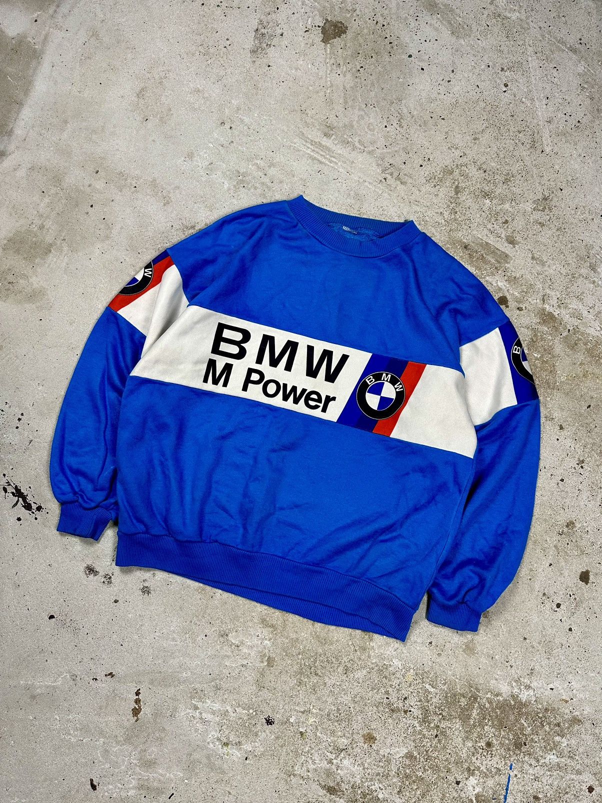 BMW × Vintage Vintage 90s BMW M Power Blue Racing Crewneck Multi Logo Size US M / EU 48-50 / 2 - 13 Thumbnail