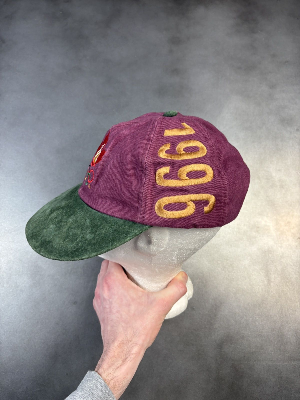 USA Olympics × Vintage 1996 Atlanta Olympics Cap Vintage Baseball Hat Suede Brim Size ONE SIZE - 1 Thumbnail