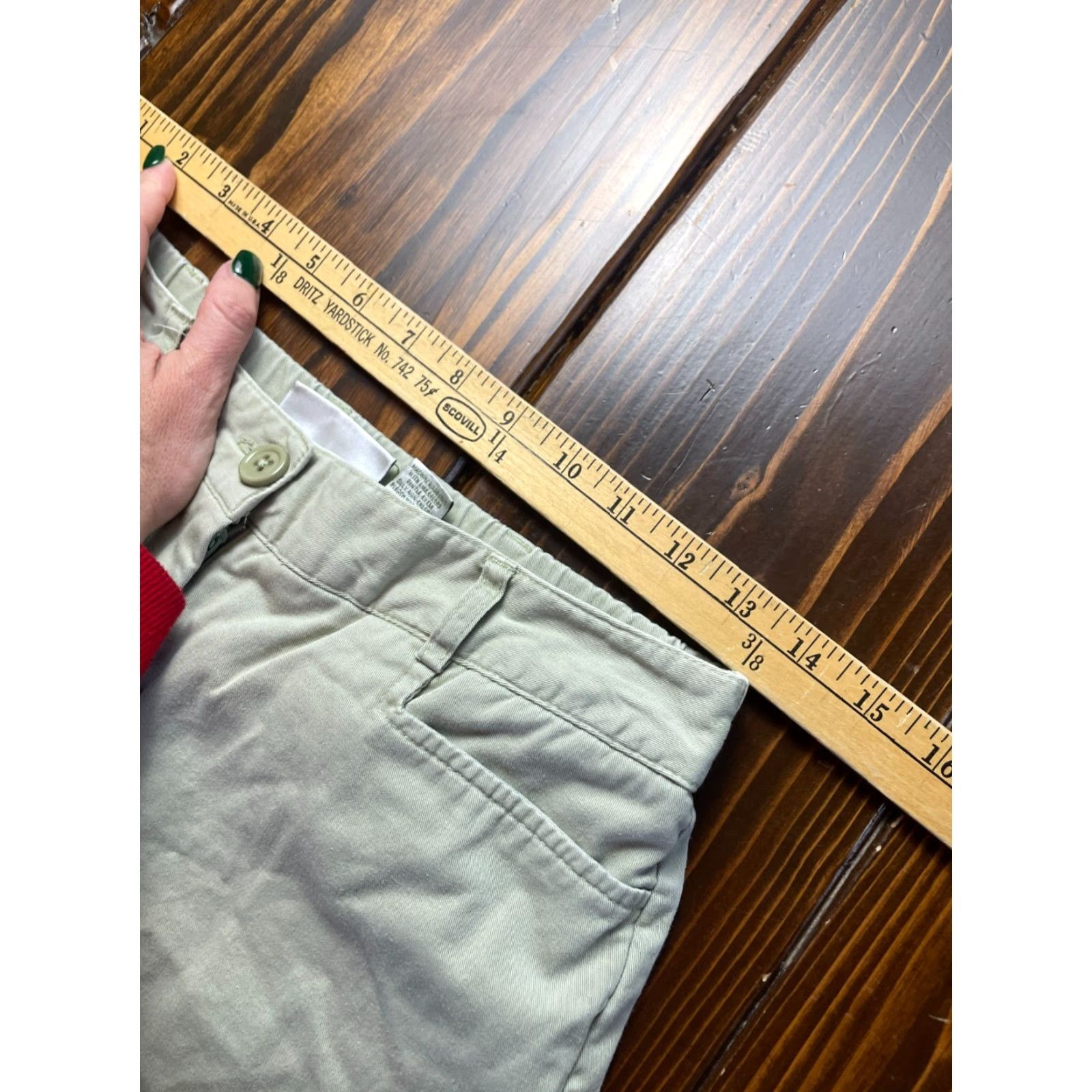 Vintage Studio Works Pants Women's 4P Petite Capri Elastic Waist Tan Size 27" / US 4 / IT 40 - 5 Thumbnail