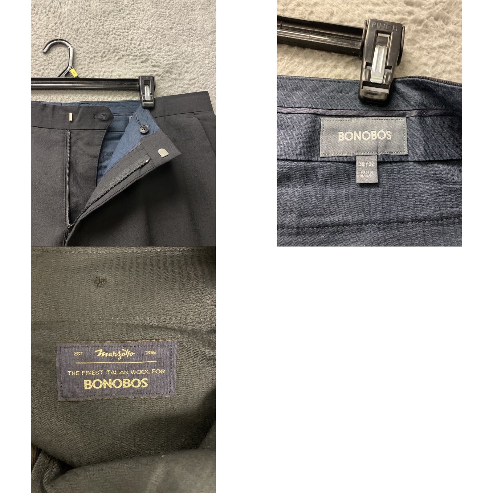 Bonobos Bonobos Dress Pants Men’s 38x32 Black Straight Fit Wool /0218 Size US 38 / EU 54 - 8 Thumbnail
