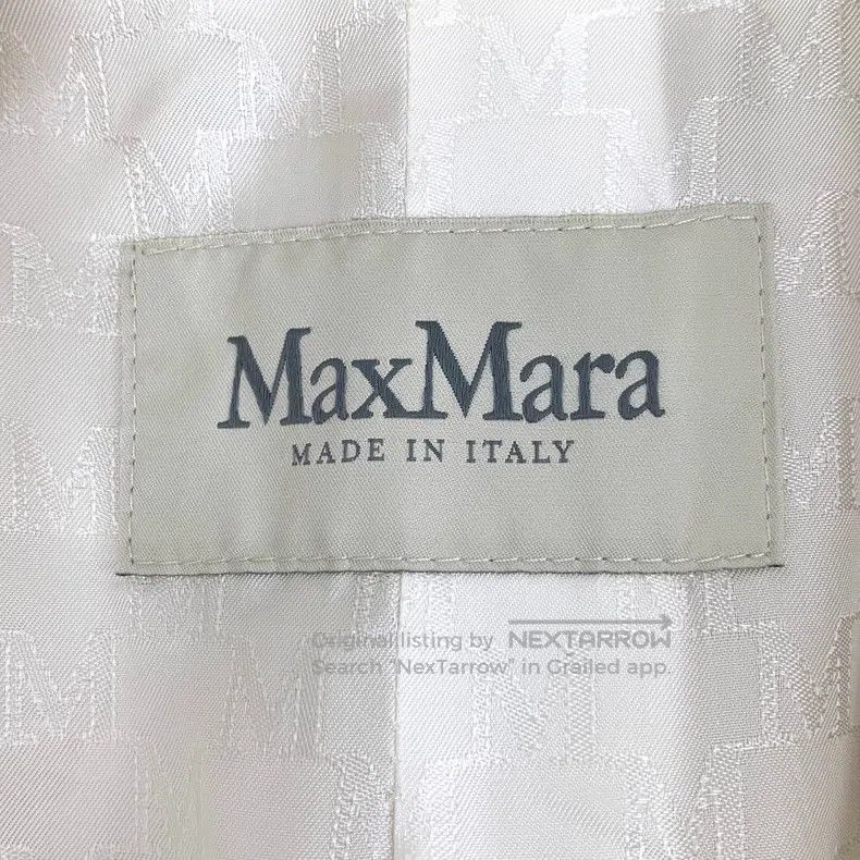 Other Max Mara Off-white Sheep Wool Collar Double Breasted Long Size S / US 4 / IT 40 - 6 Thumbnail
