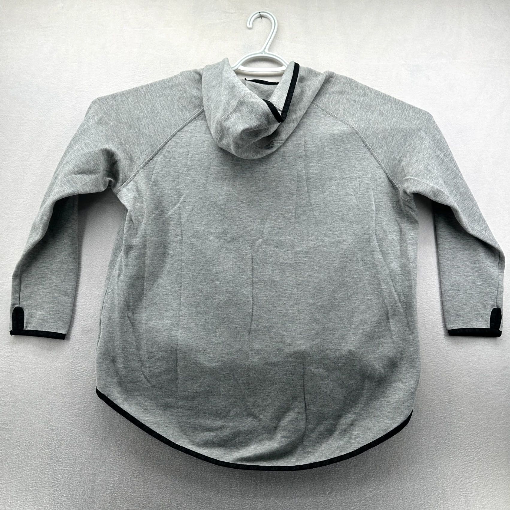 Nike VINTAGE Nike Full Zip Hoodie Gray Women's XL Asymmetric Long Sleeve Pockets Size XL / US 12-14 / IT 48-50 - 6 Thumbnail