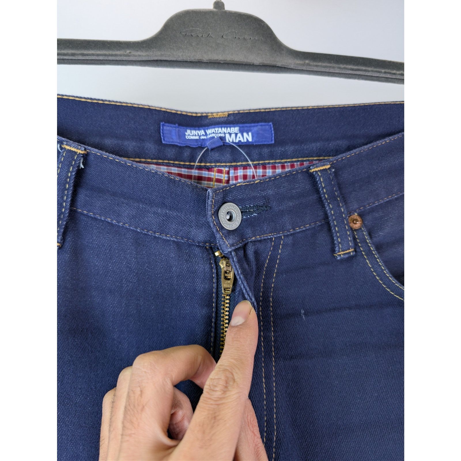 Comme des Garcons × Junya Watanabe o1rshd1 CCRAB Denim Jeans in Blue Size US 36 / EU 52 - 7 Thumbnail