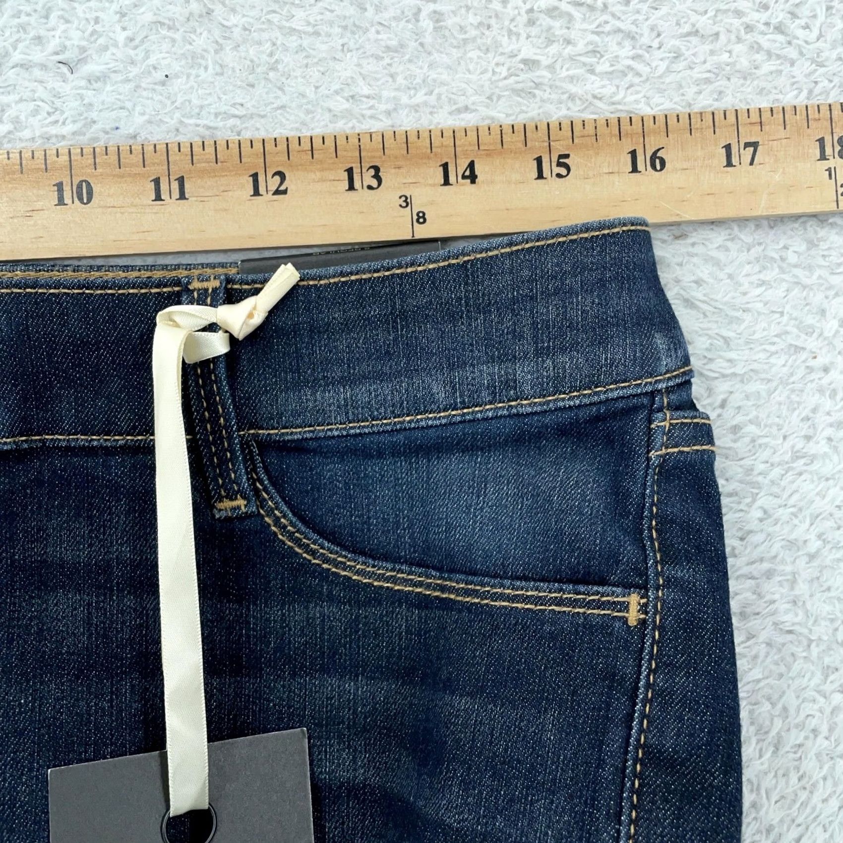 Vintage The Limited Jeans Slim Low Rise Crop Womens 8 Dark Wash 32x22 Denim Cotton Polyester Spandex Pockets 678 Size 30" / US 8 / IT 44 - 5 Thumbnail