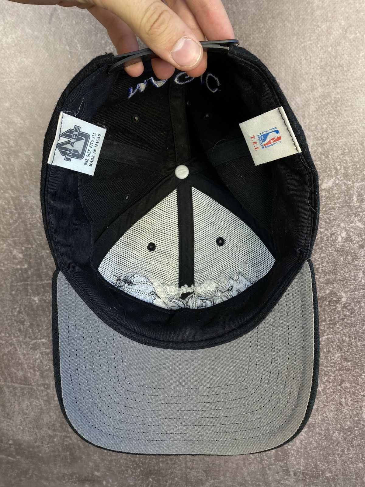NBA × Vintage VINTAGE Orlando Magic Hat Cap Snap Blue Black Basket ball Size ONE SIZE - 5 Thumbnail