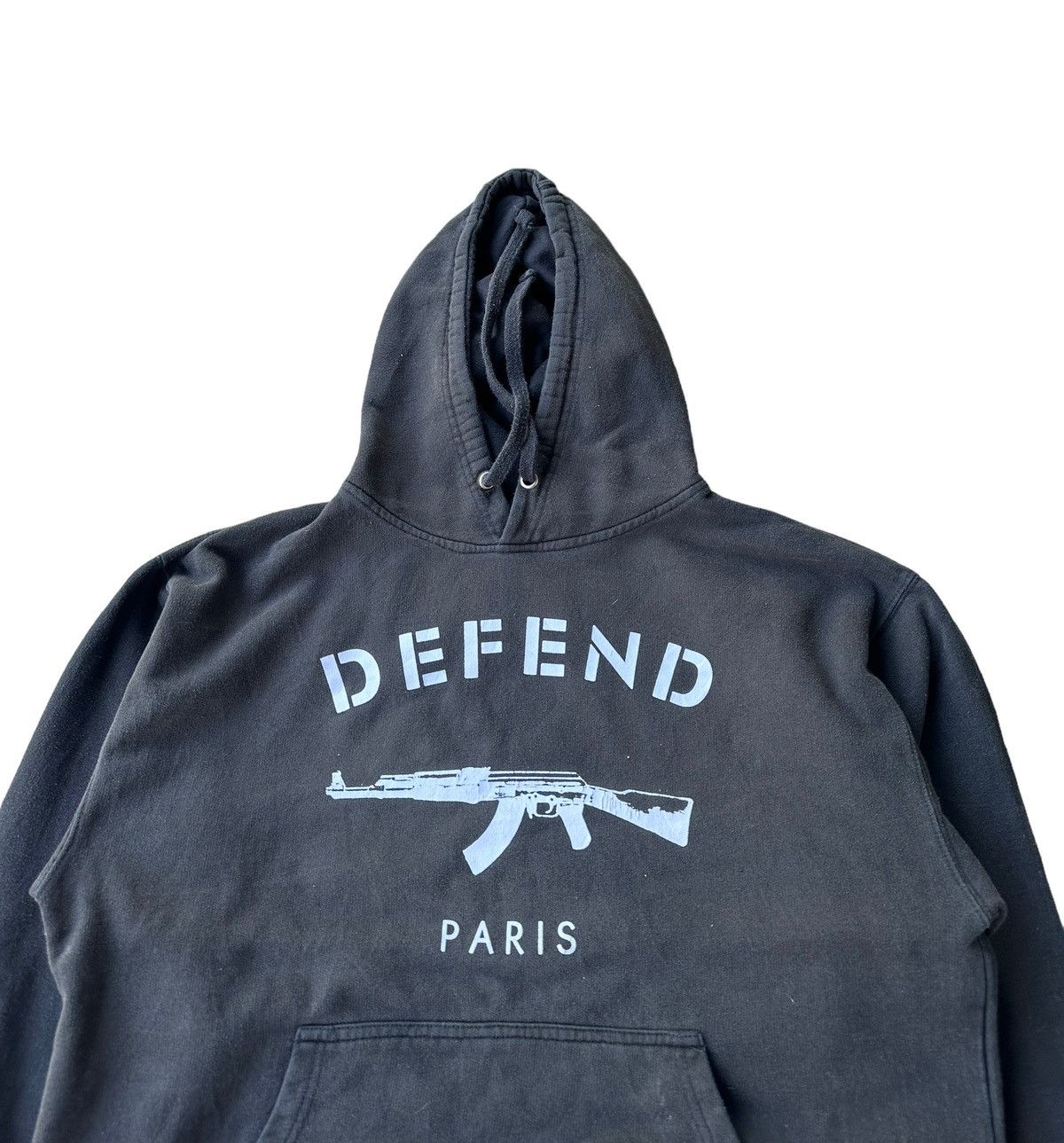 Vintage Defend Paris pullover hoodie Size US M / EU 48-50 / 2 - 2 Thumbnail