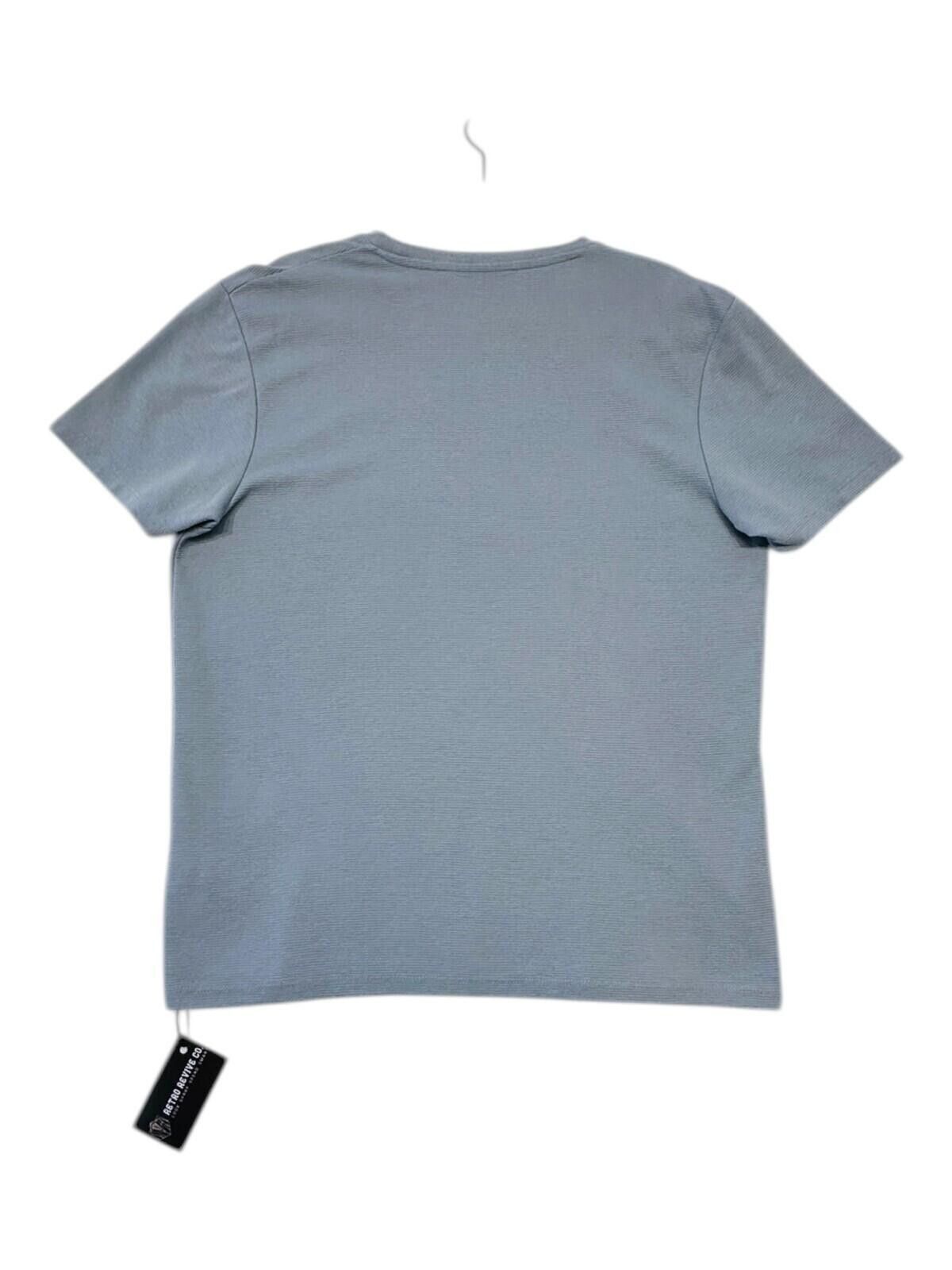 Primark Primark T-Shirt Men's UK Size XL Blue Textured Short Sleev Size US XL / EU 56 / 4 - 4 Thumbnail