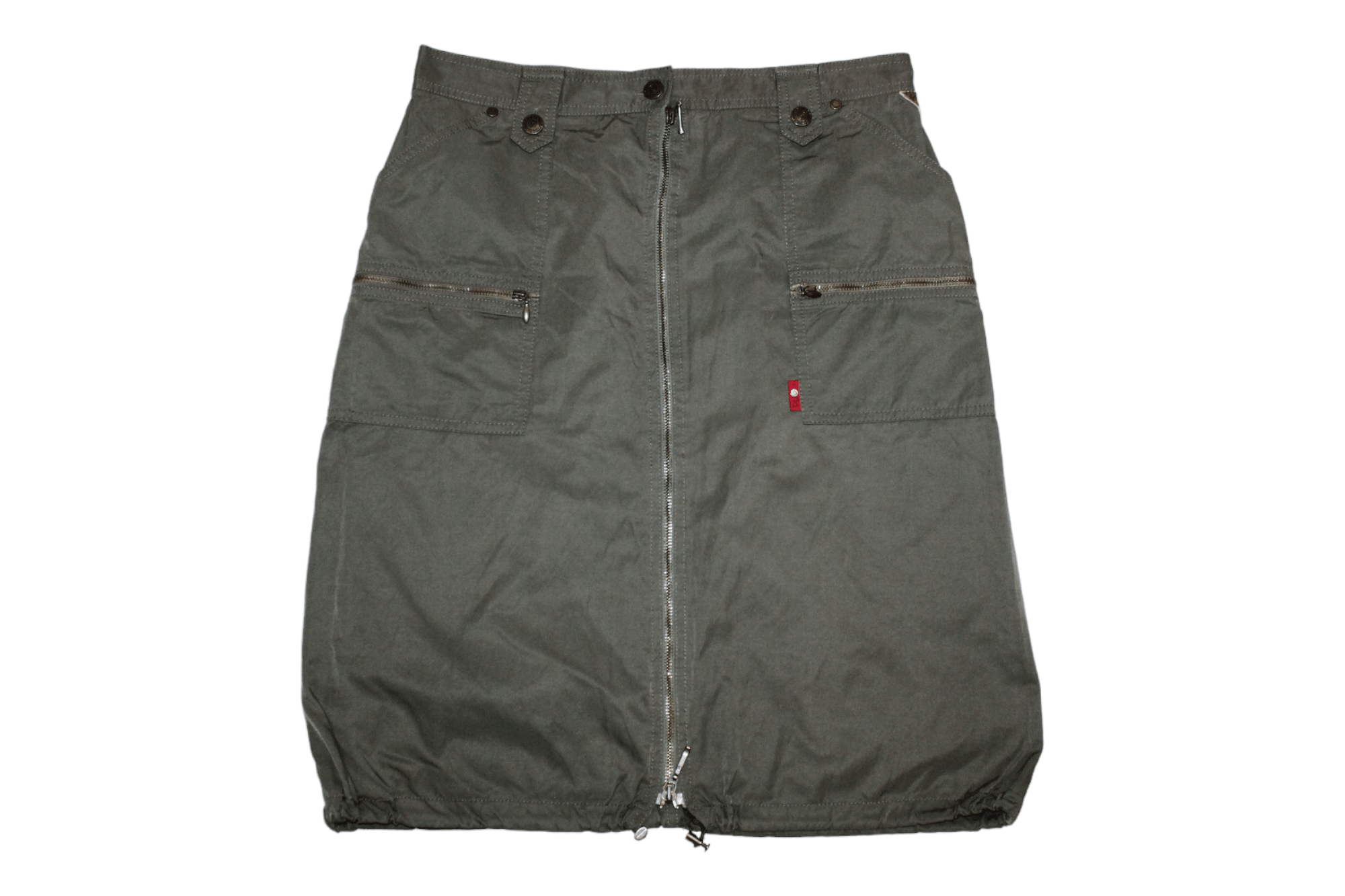 Marithe + Francois Girbaud VTG🔥 Duos France Cotton Nylon Cargo transformation skirt Size 32" / US 10 / IT 46 - 1 Thumbnail