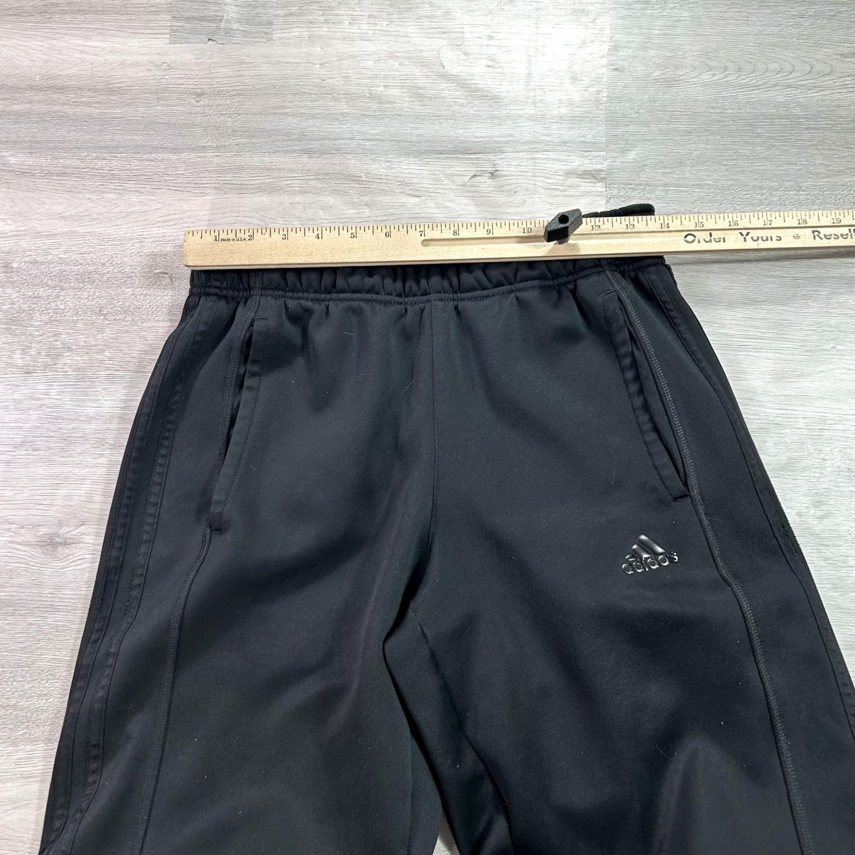 Adidas Adidas Climawarm Track Pants Mens Small Black Fleece Lined Athletic M64715 Size US 29 - 5 Thumbnail