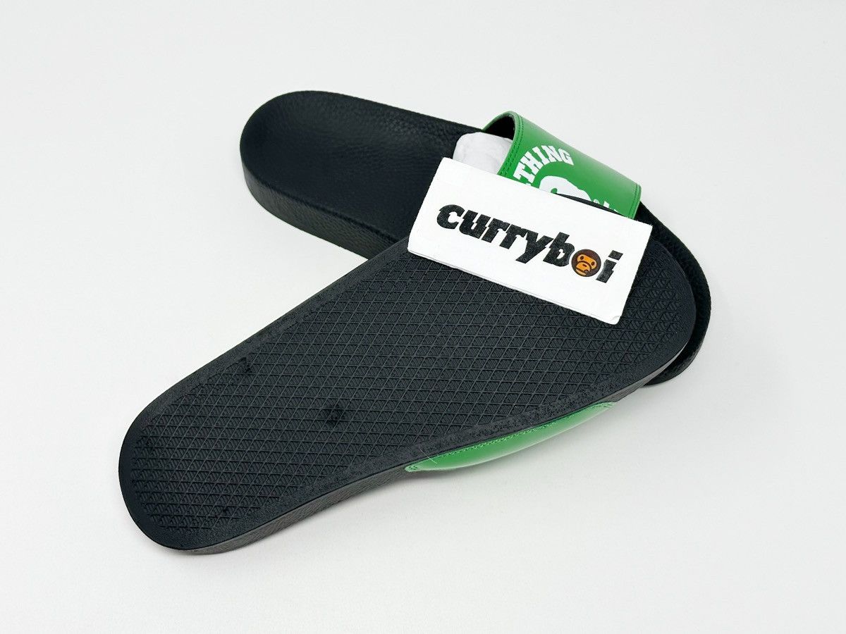 Bape A Bathing Ape College Slide Sandals Green Size US 8 / EU 41 - 4 Thumbnail