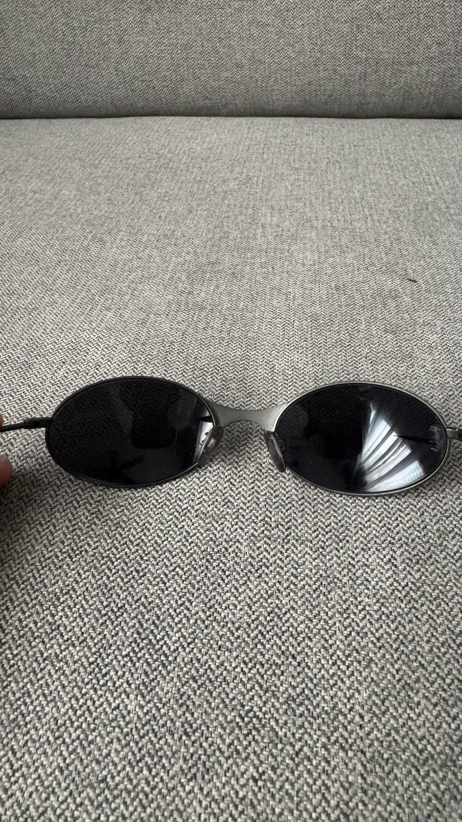 Oakley 90’s Vintage Oakley E Wire Gen 1 Steel Gray Sunglasses Size ONE SIZE - 9 Thumbnail