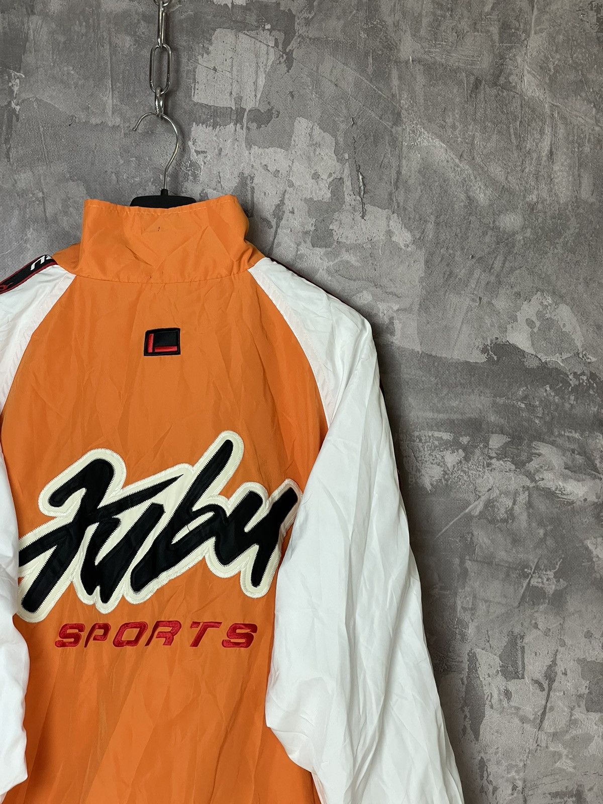 Designer × Fubu × Vintage FUBU SPORTS JACKET OVERSIZED NYLON SIZE L ORANGE Size US L / EU 52-54 / 3 - 4 Thumbnail