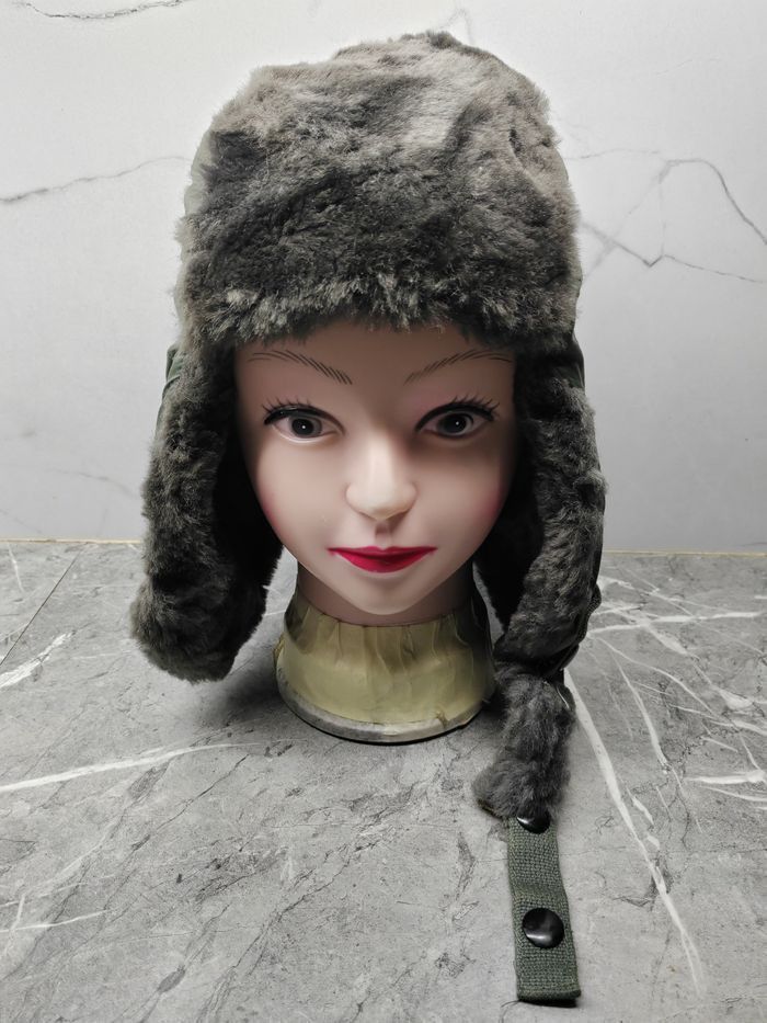 Vintage Ushanka Military Fur Cap Hat