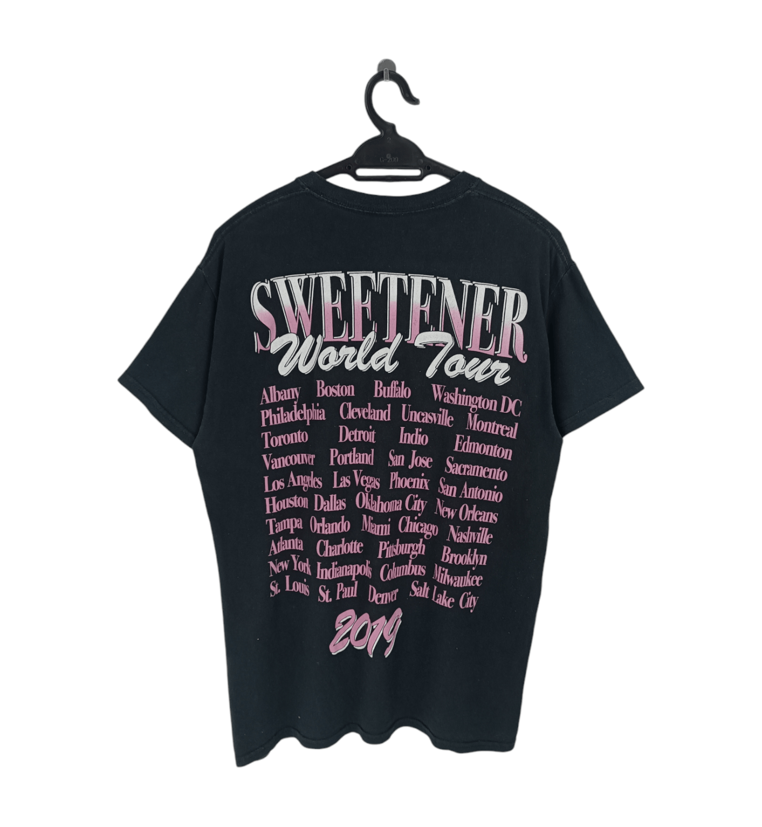 Rap Tees ARIANA GRANDE 2019 THANK U, NEXT! TEE FADED swift eilish Size US M / EU 48-50 / 2 - 2 Thumbnail