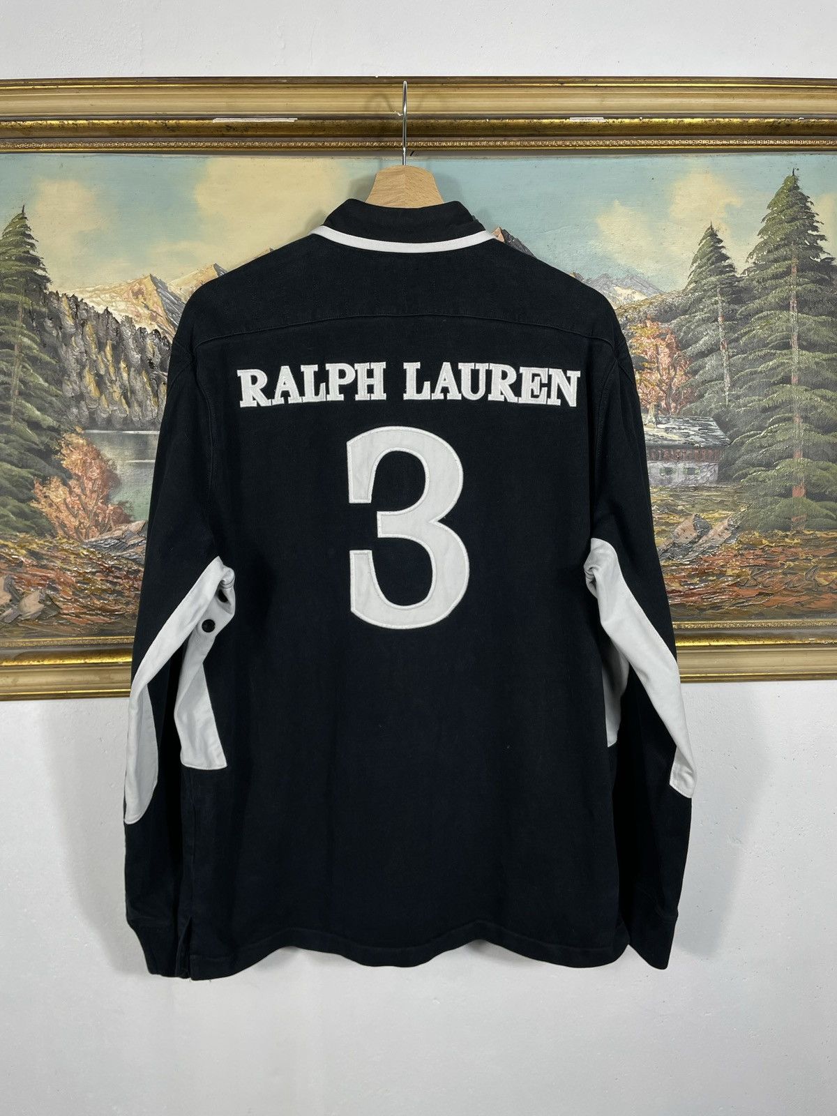 Polo Ralph Lauren Polo Ralph Lauren Black Retro 00s Longsleeve Skate Drip Swag Size US L / EU 52-54 / 3 - 2 Thumbnail