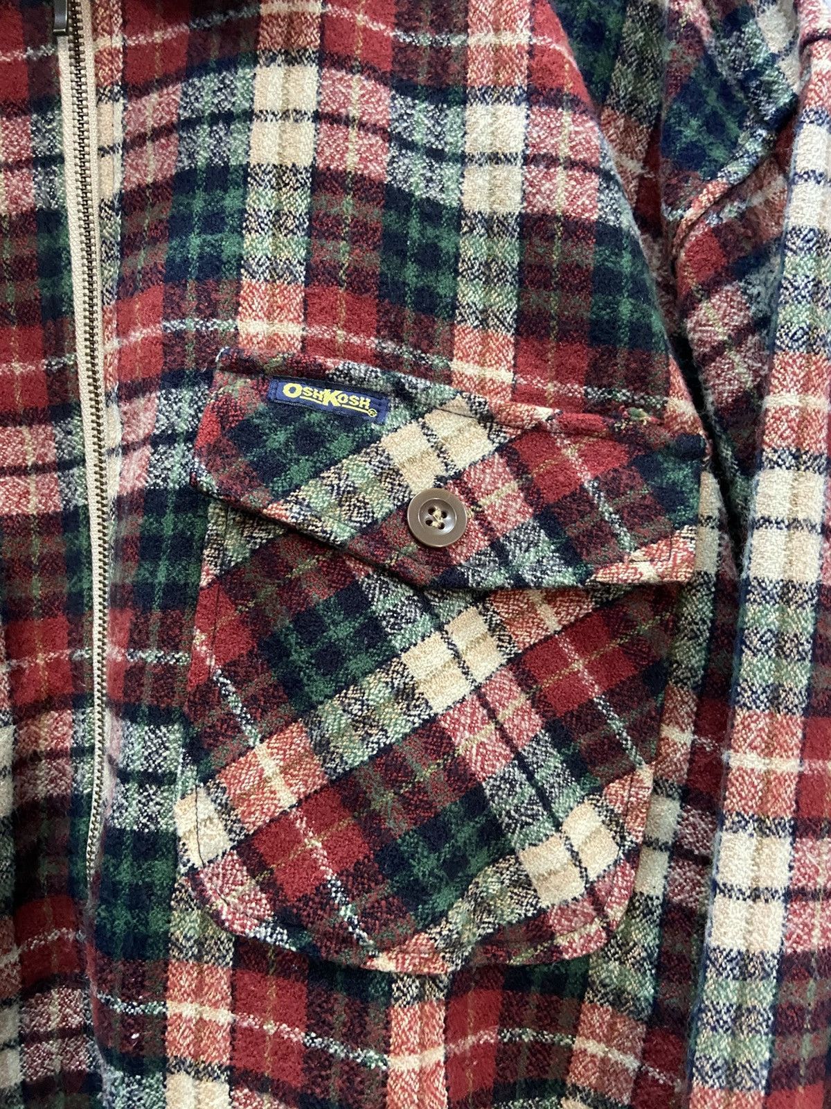 Oshkosh VINTAGE OSHKOSH FLANNEL WOOL JACKET Size US L / EU 52-54 / 3 - 5 Thumbnail
