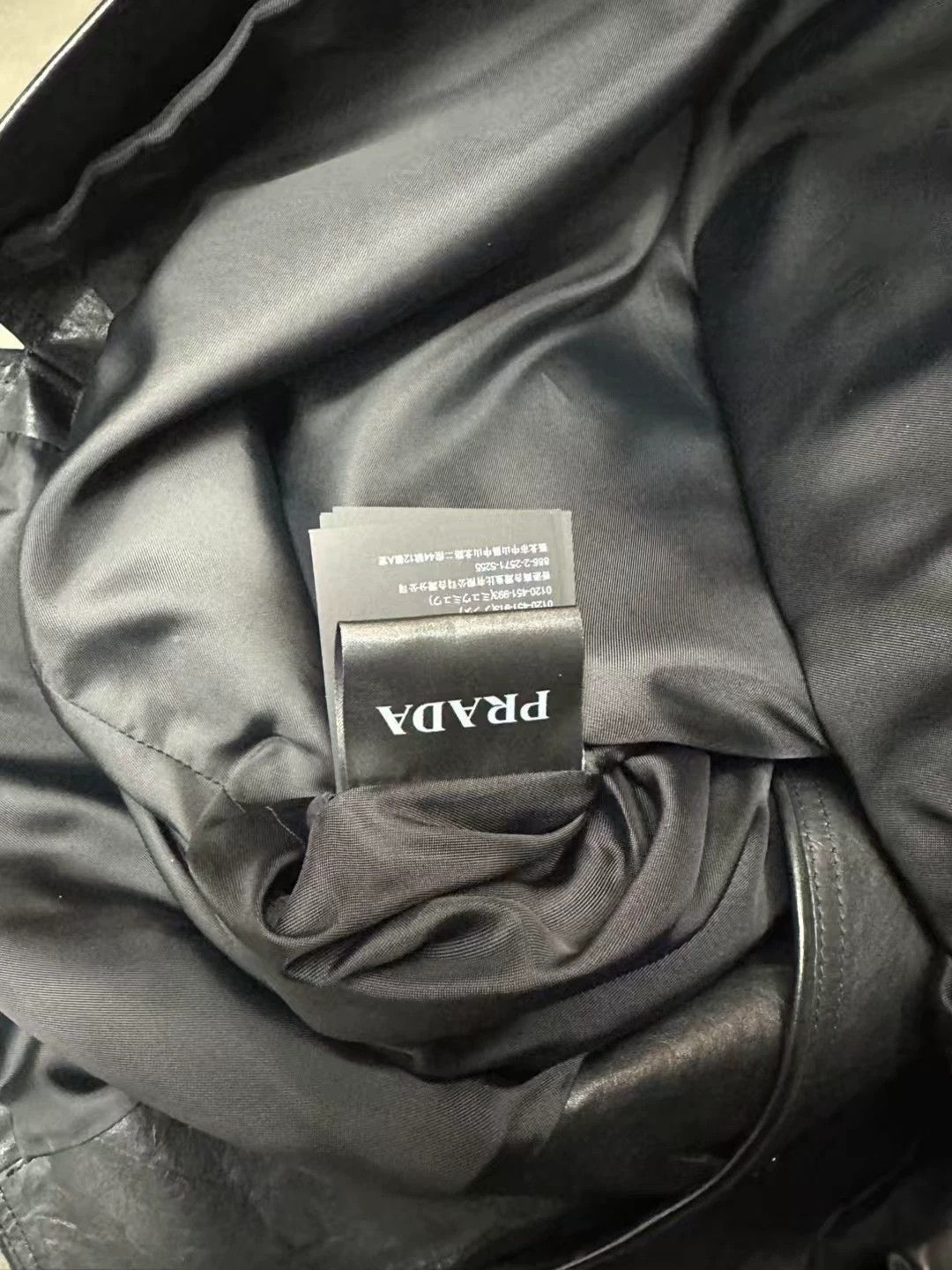 Prada Prada blazer leather jacket black triangle logo TEAYANG Size US S / EU 44-46 / 1 - 4 Thumbnail