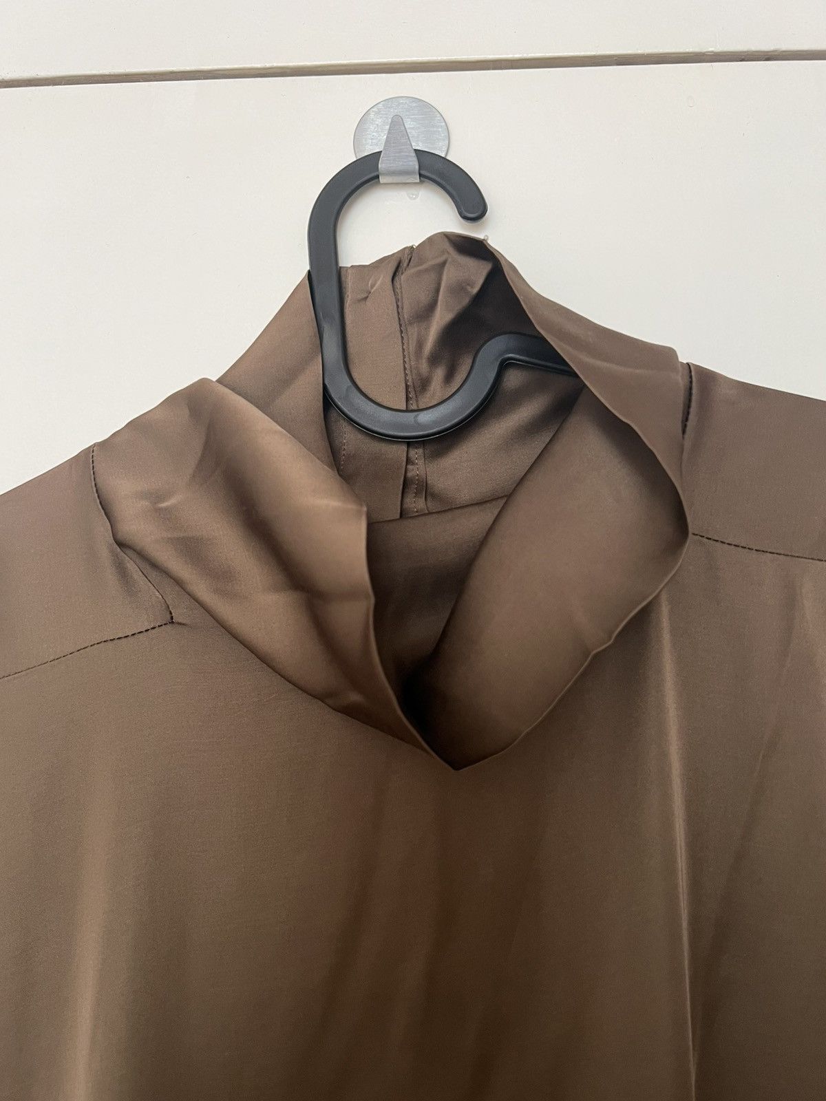 Rick Owens RICK OWENS FW24 PORTERVILLE EDFU DRESS BEAN WASHED CHARMEUSE Size M / US 6-8 / IT 42-44 - 9 Thumbnail