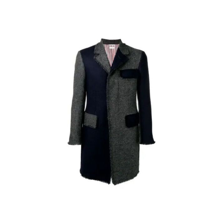 Thom Browne Thom Browne SS21 Distressed Chesterfield Coat Size US S / EU 44-46 / 1 - 1 Thumbnail